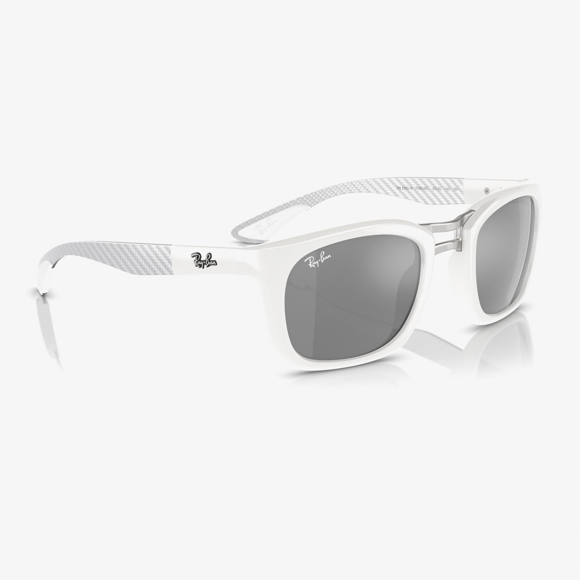 RAY-BAN 0RB8362M Injected Unisex Beyaz Güneş Gözlüğü