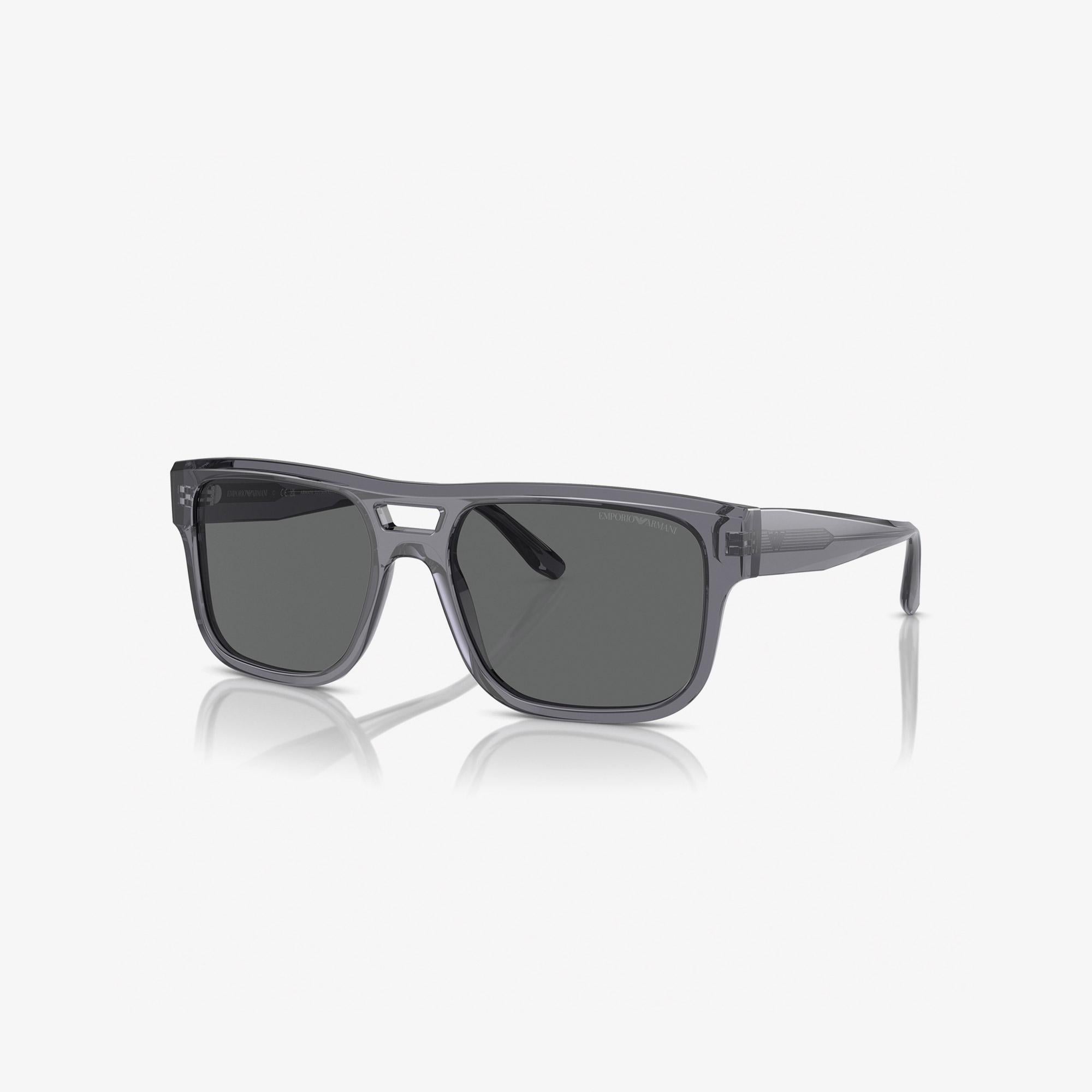 Emporio Armani 0EA4197 Acetate Erkek Koyu Gri Güneş Gözlüğü