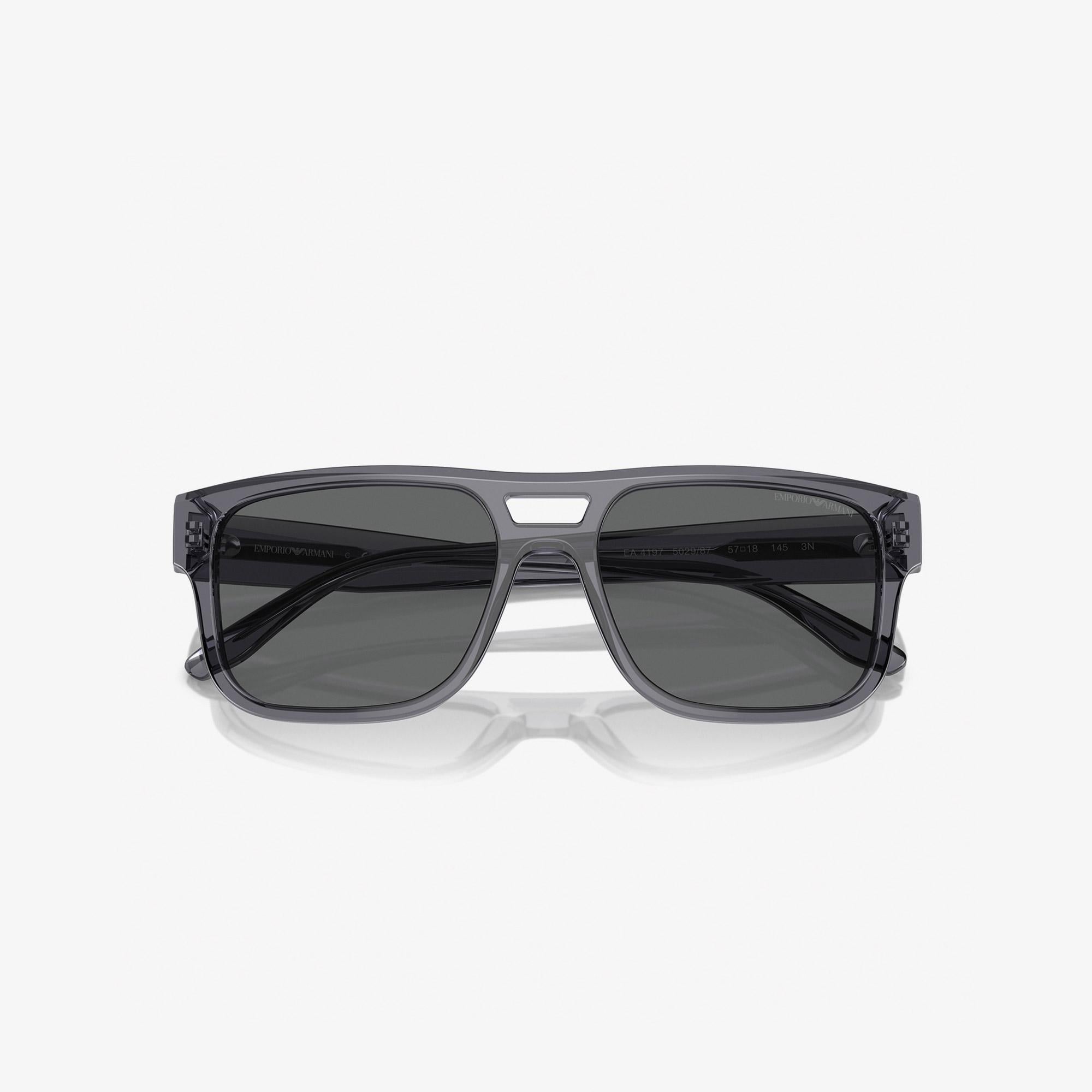 Emporio Armani 0EA4197 Acetate Erkek Koyu Gri Güneş Gözlüğü