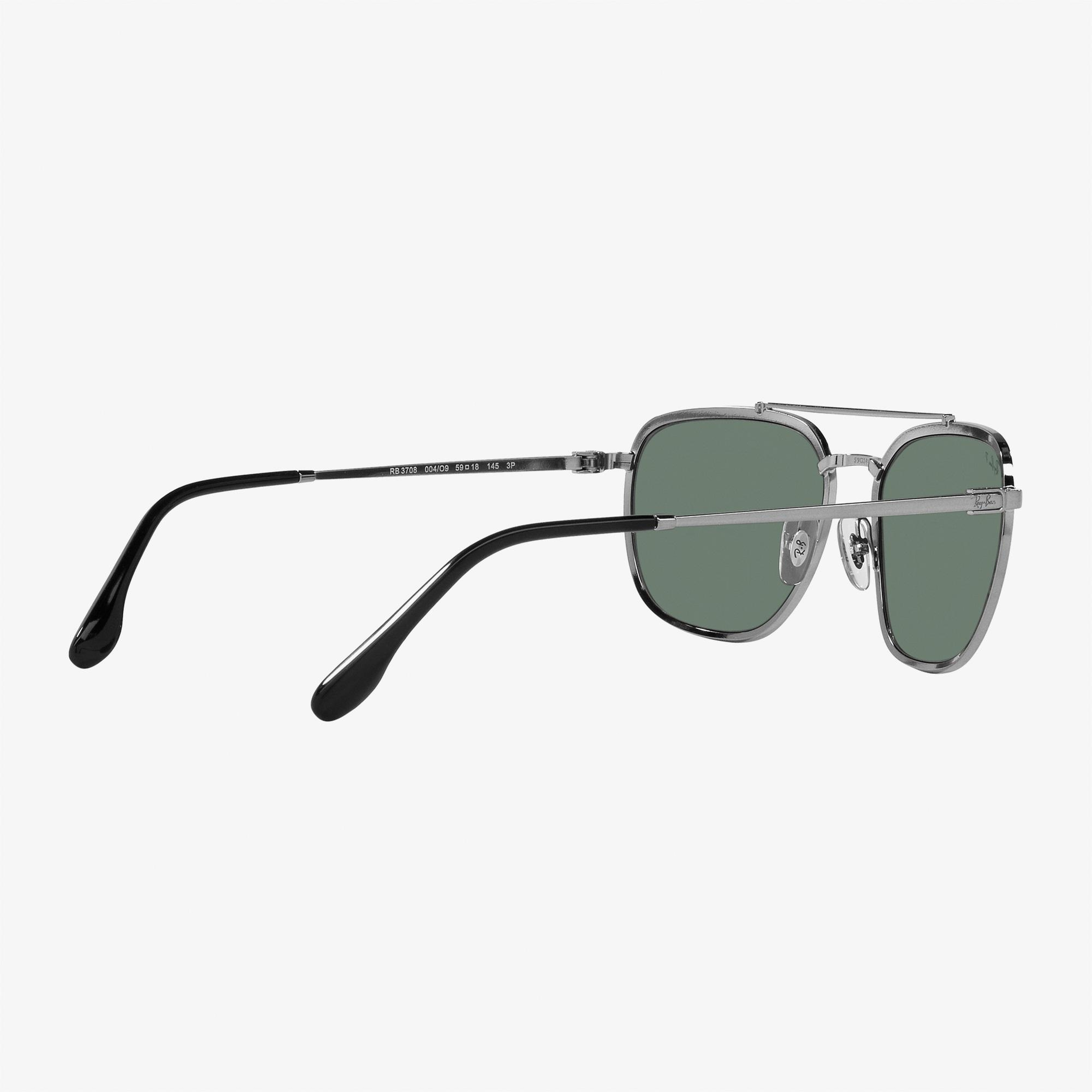 RAY-BAN 0RB3708 Metal Unisex Gri Güneş Gözlüğü
