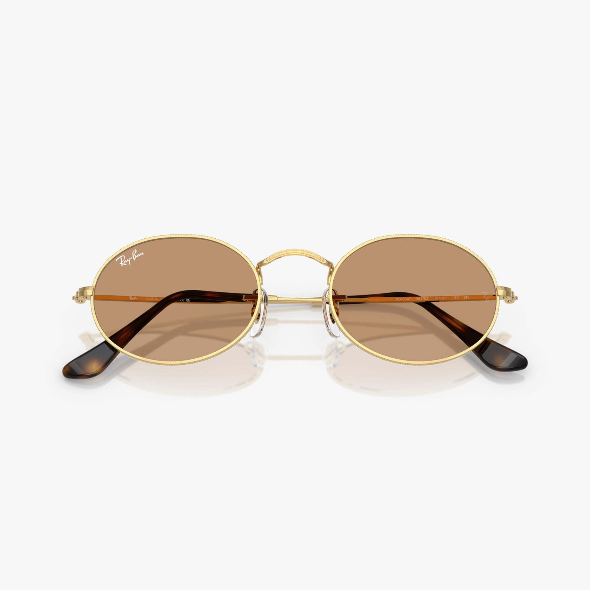 Ray-Ban RB3547 Unisex Altın Rengi Güneş Gözlüğü