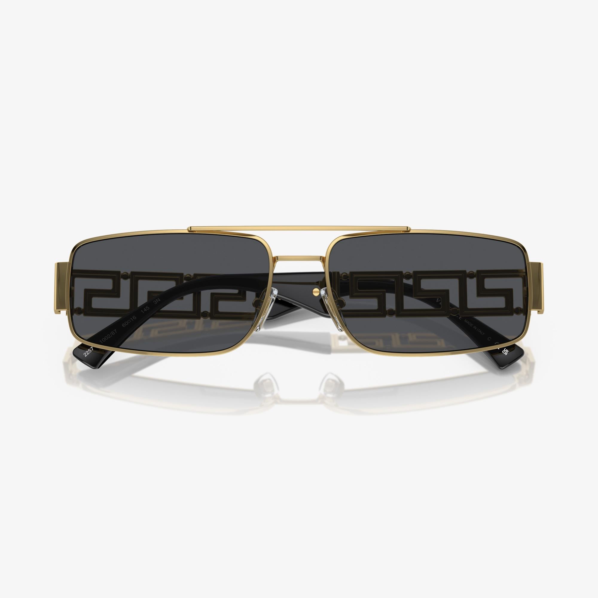 VERSACE 0VE2257 Erkek Altın Rengi Güneş Gözlüğü