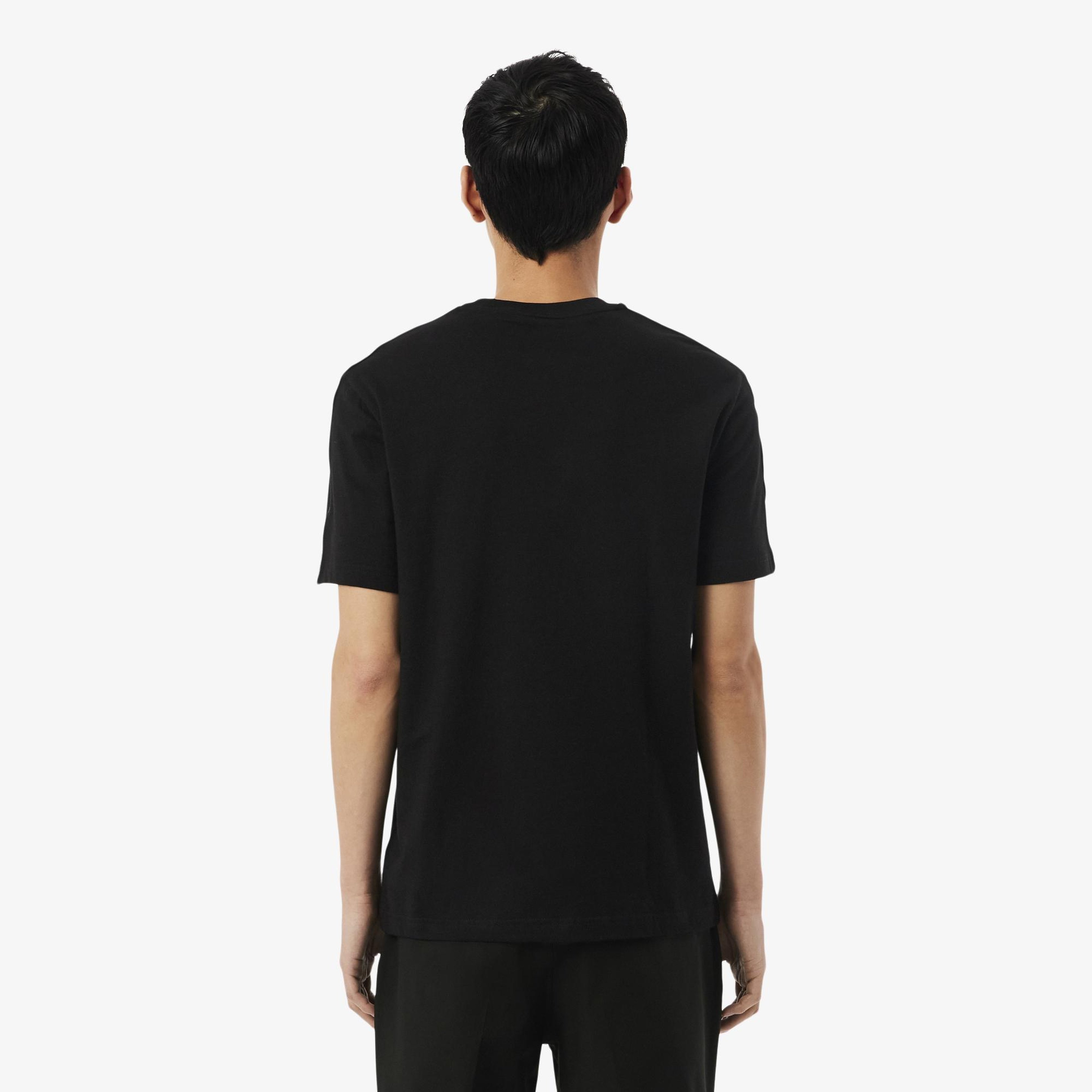 Lacoste Erkek Regular Fit Bisiklet Yaka Siyah T-Shirt