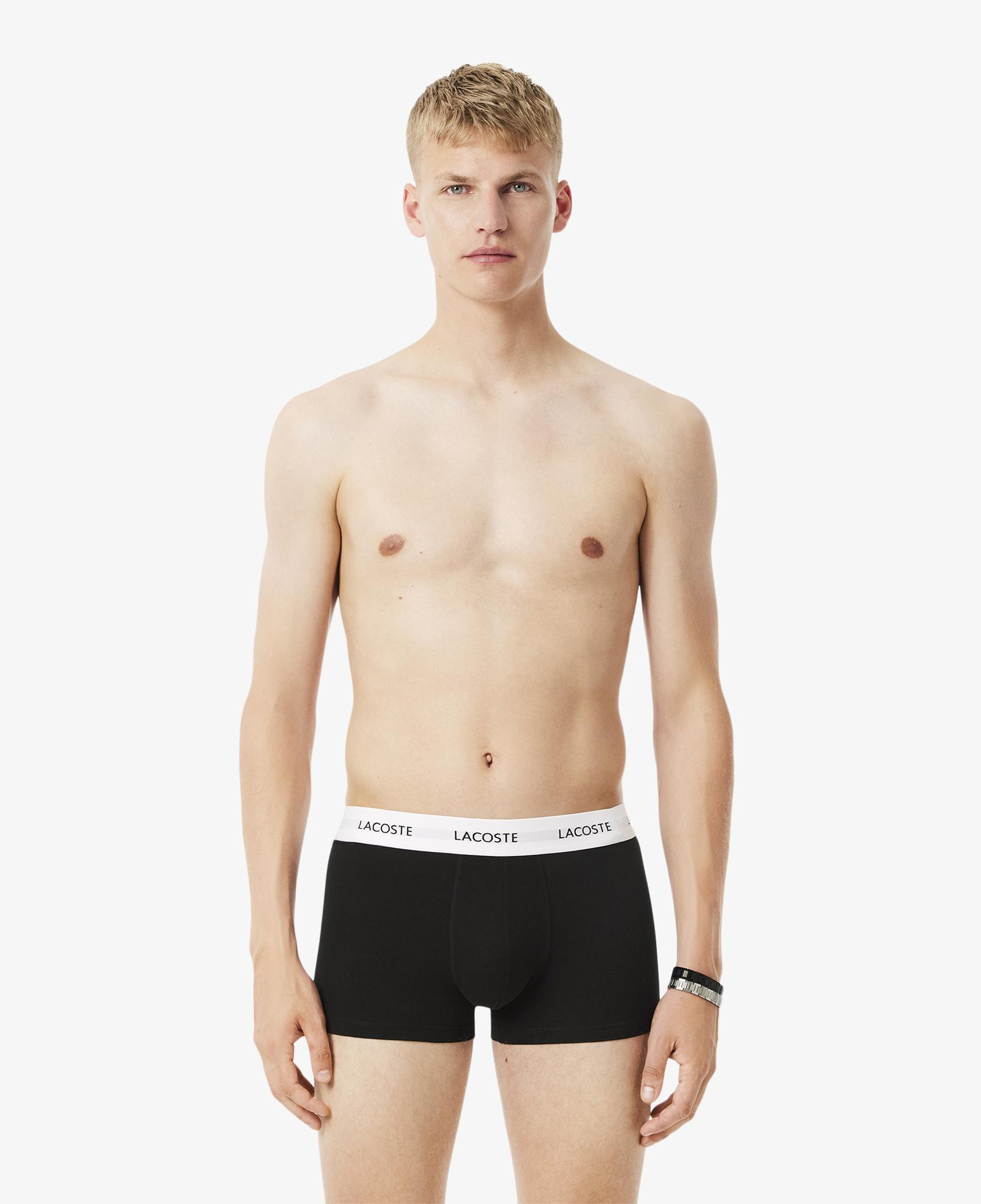 Lacoste Erkek 3'lü Siyah Boxer