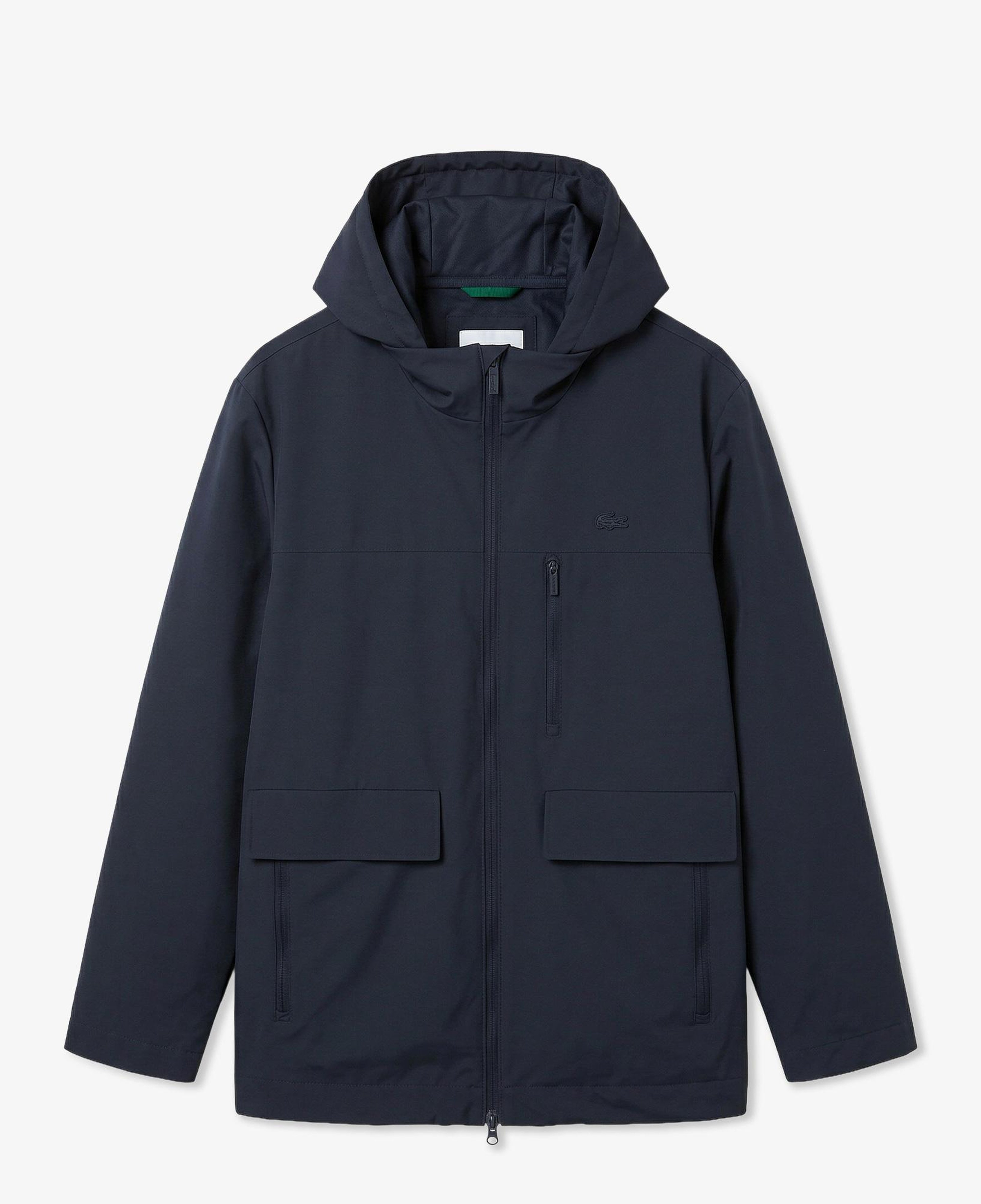 Erkek Relaxed Fit Kapüşonlu Lacivert Mont