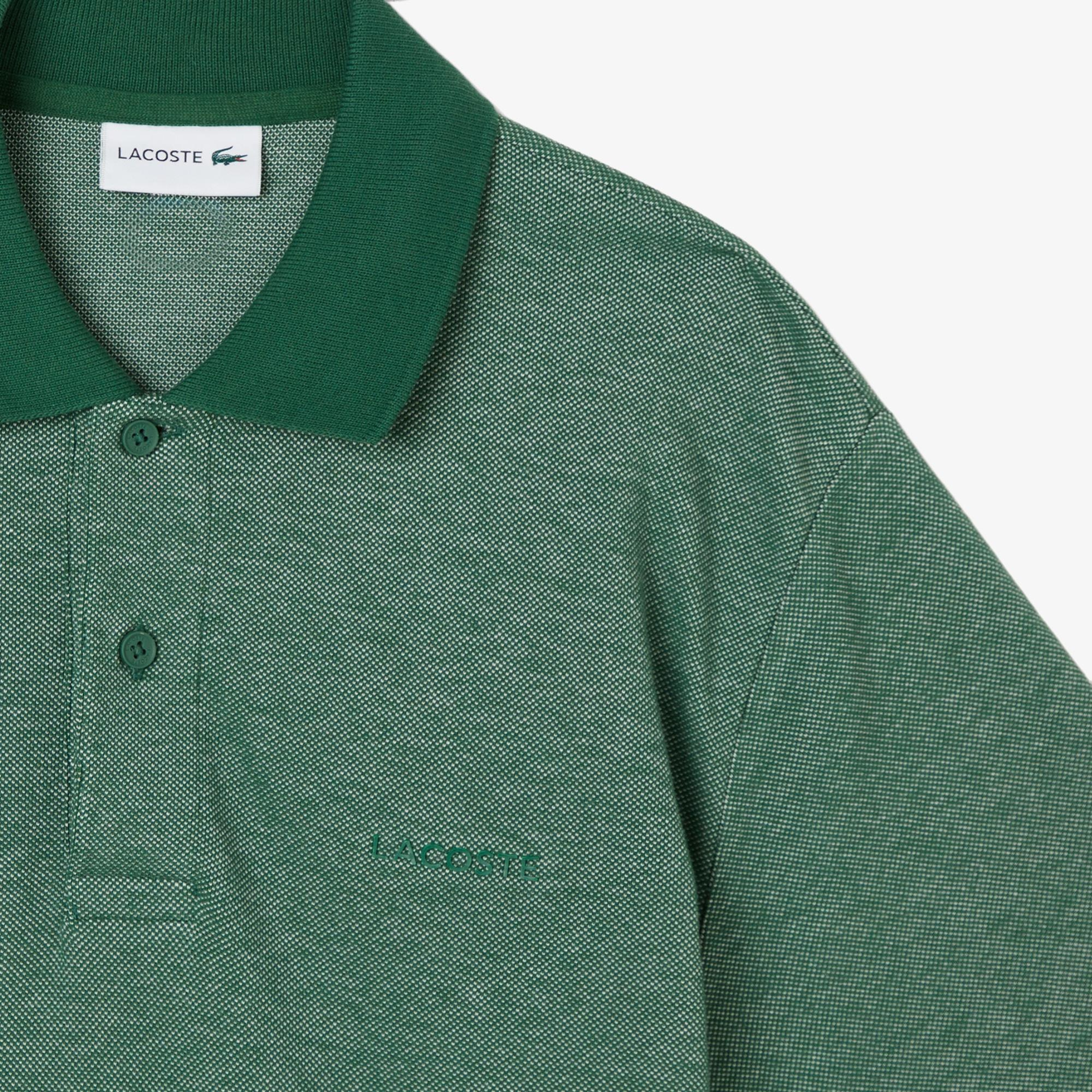 Erkek Relaxed Fit Koyu Yeşil Polo
