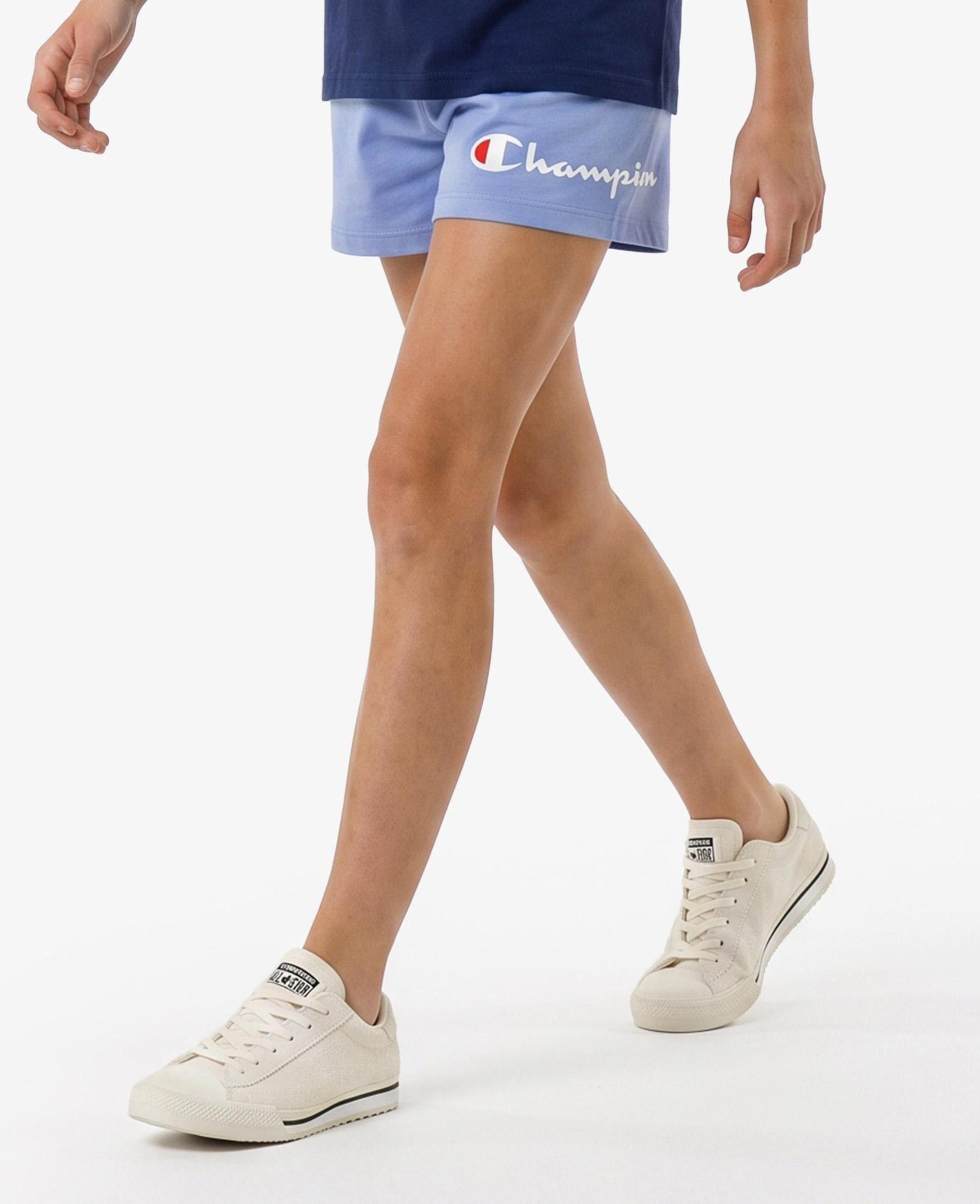 Champion Lightweight Cotton Çocuk Mor Şort