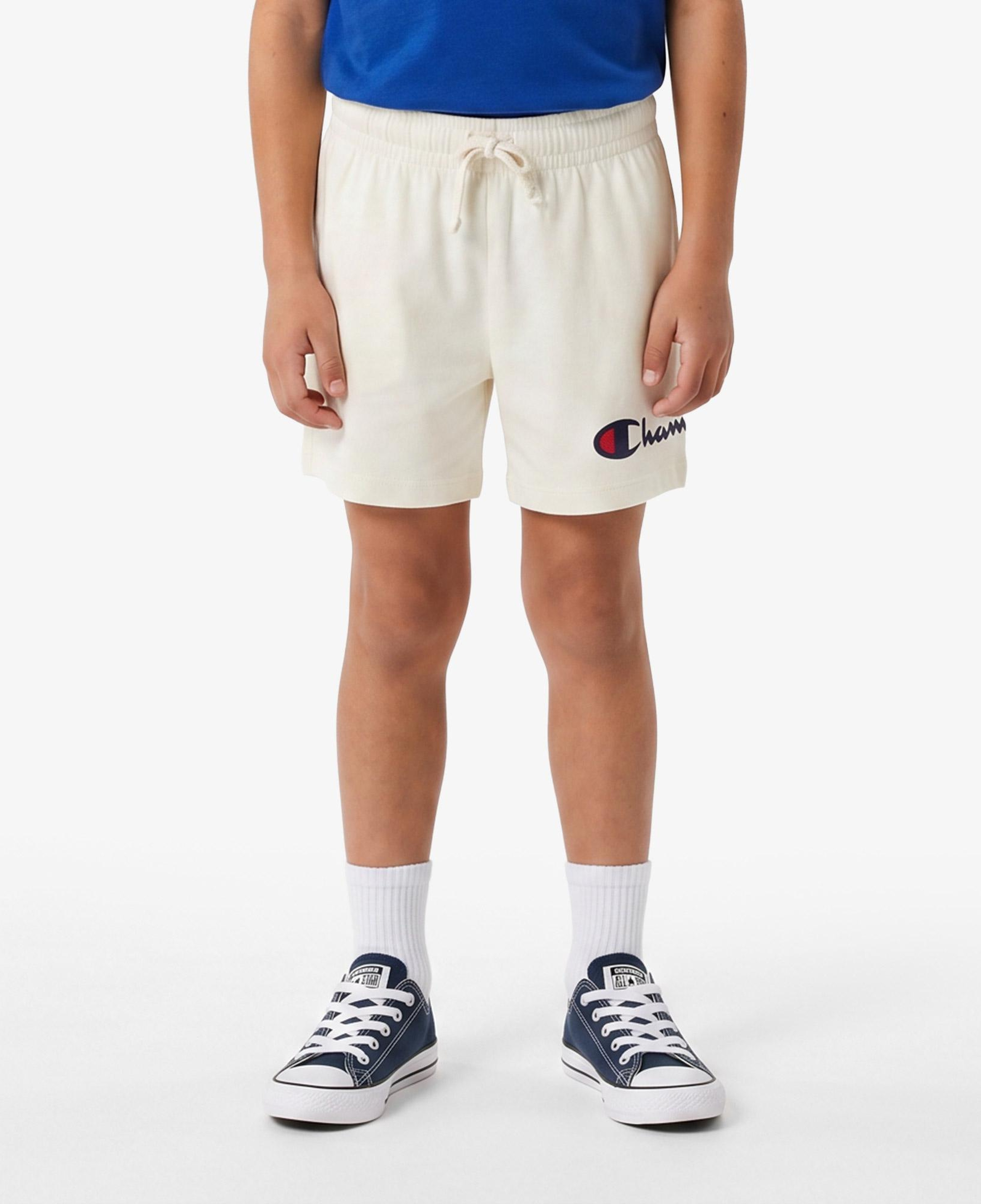 Champion Lightweight Cotton Çocuk Krem Şort