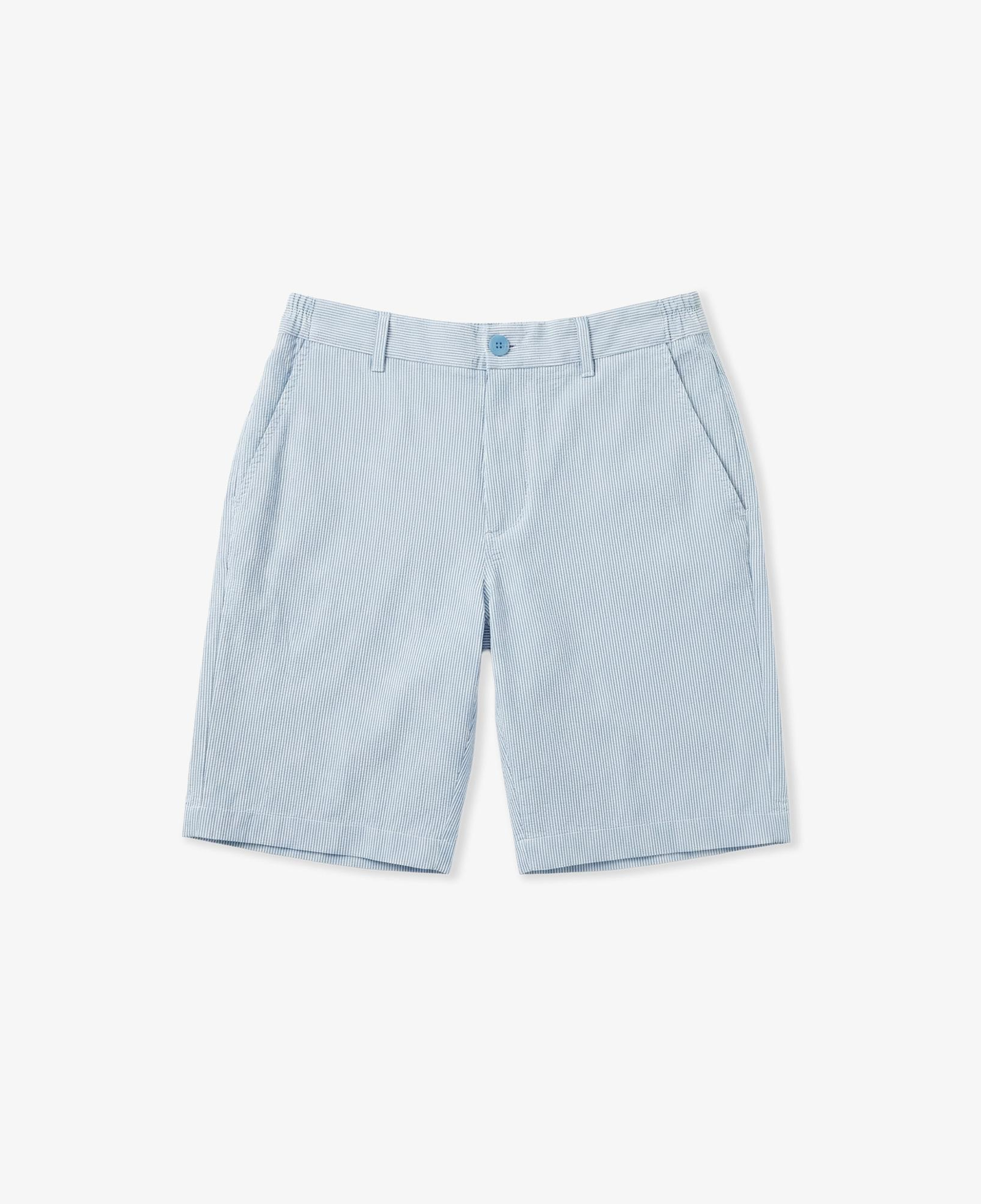Erkek Tapered Fit Mavi Bermuda Şort
