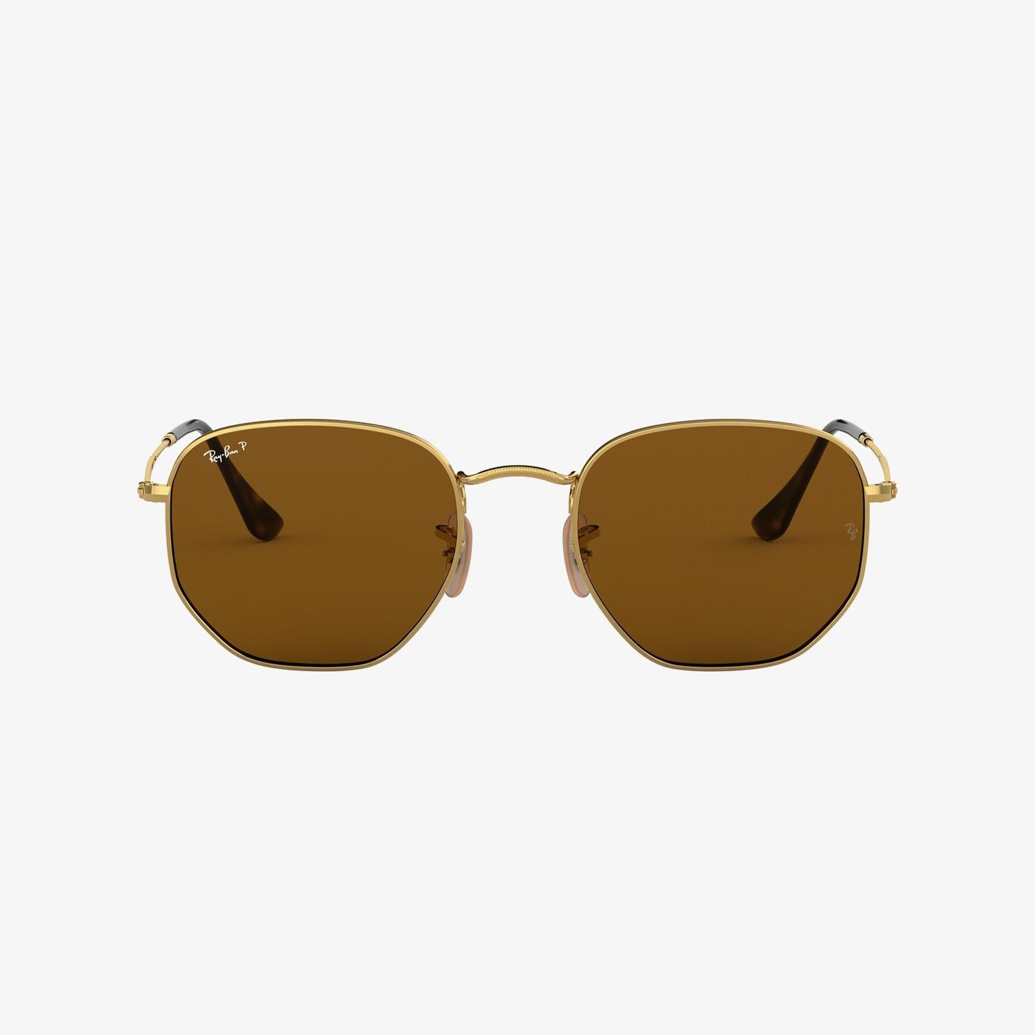 RAY-BAN 0RB3548N Hexagonal Unisex Altın Rengi Güneş Gözlüğü
