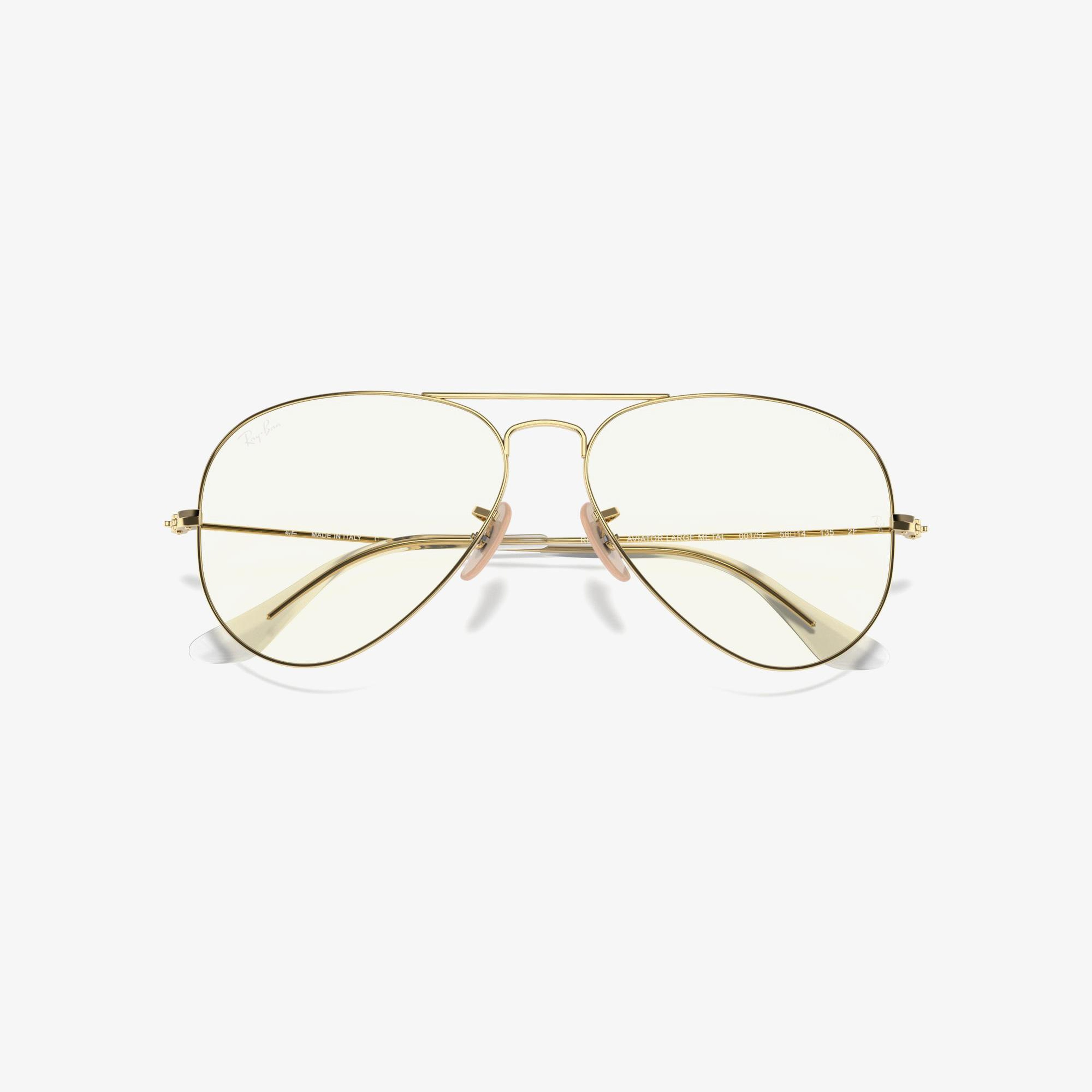 RAY-BAN 0RB3025 Aviator Large Metal Unisex Shiny Altın Rengi Güneş Gözlüğü
