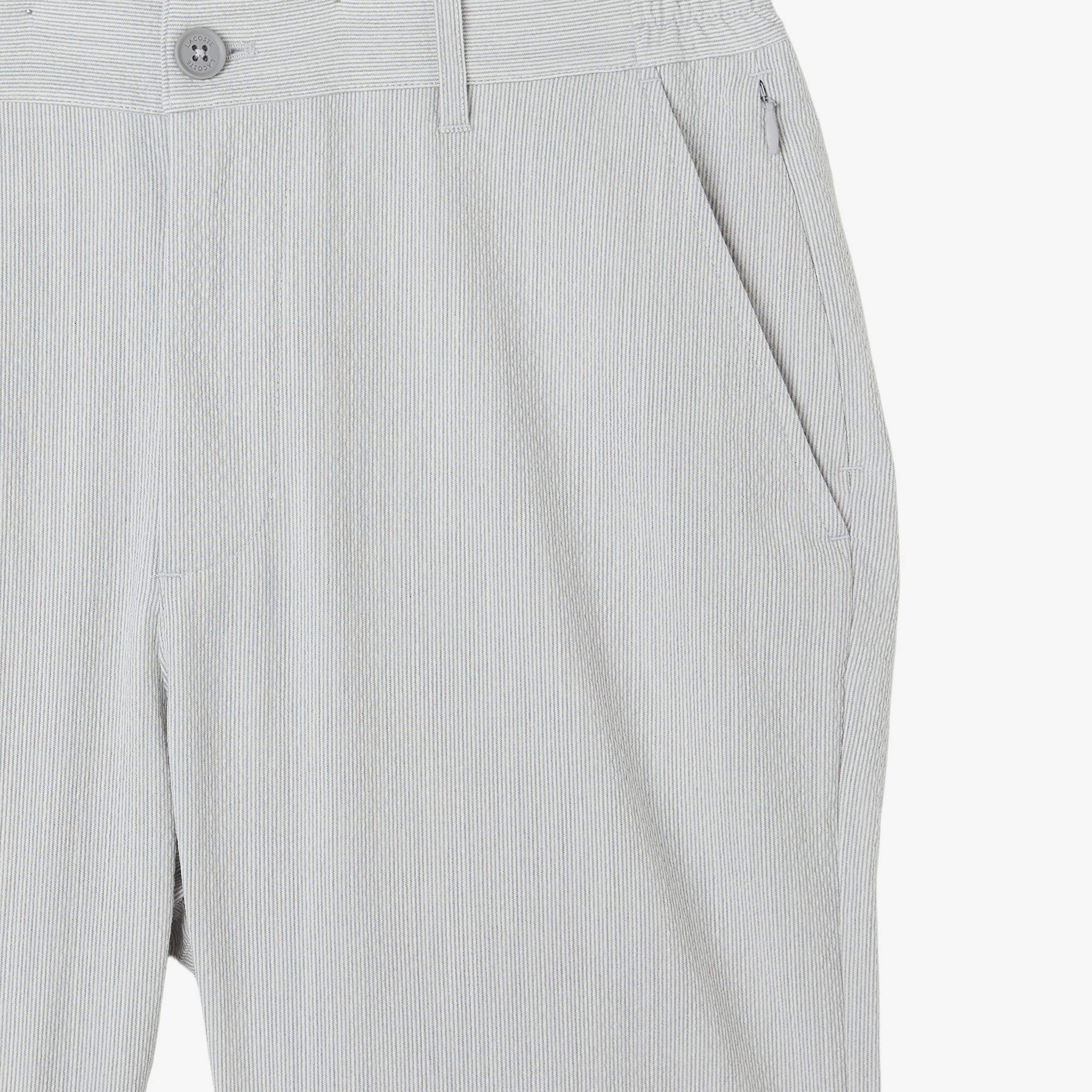 Erkek Tapered Fit Gri Bermuda Şort