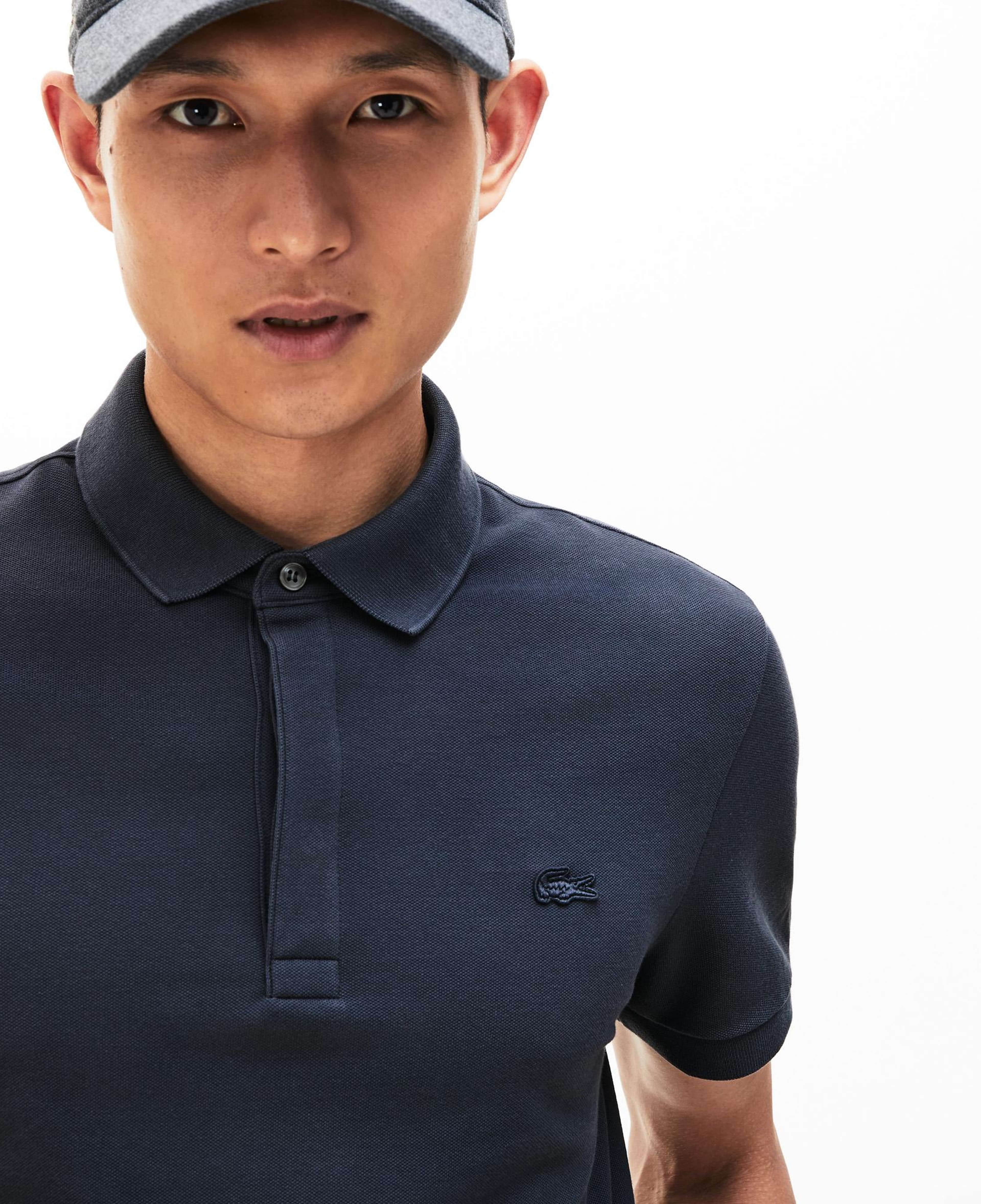 Erkek Regular Fit Polo Yaka Koyu Gri Paris Polo