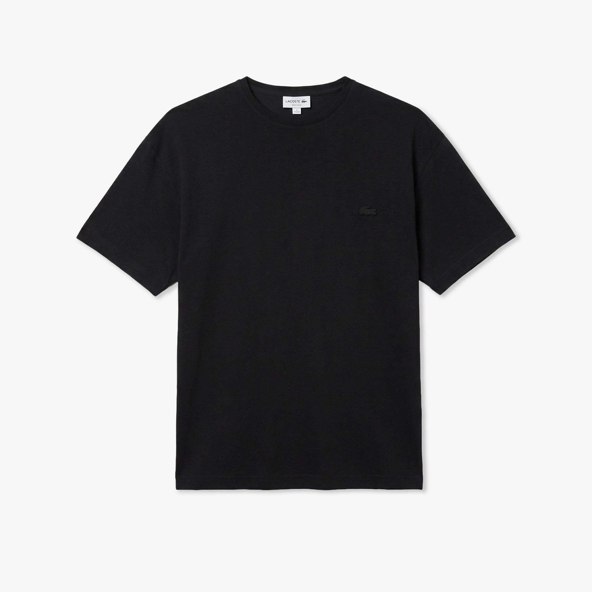 Erkek Relaxed Fit Bisiklet Yaka Siyah T-Shirt