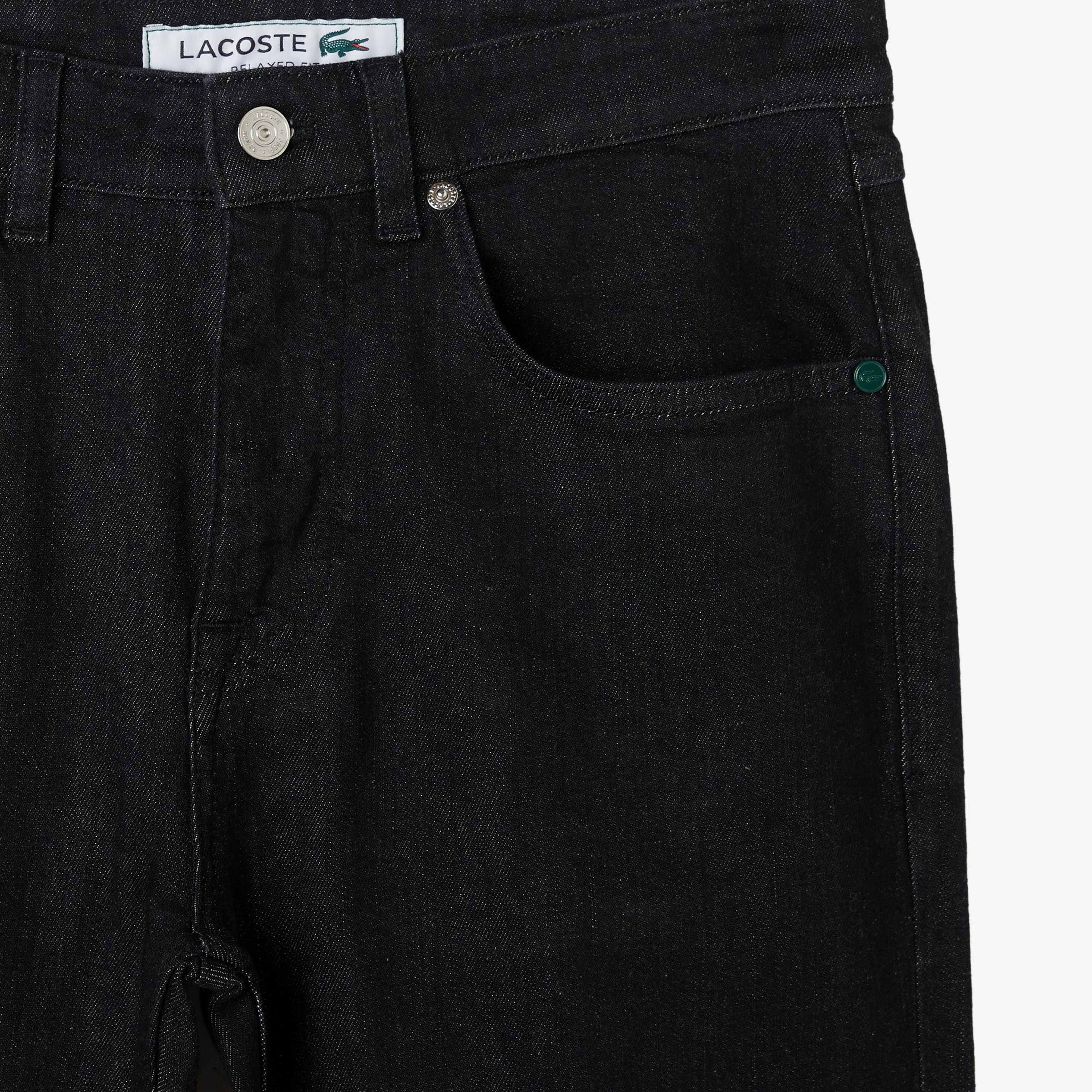 Erkek Relaxed Fit Siyah Jean Pantolon