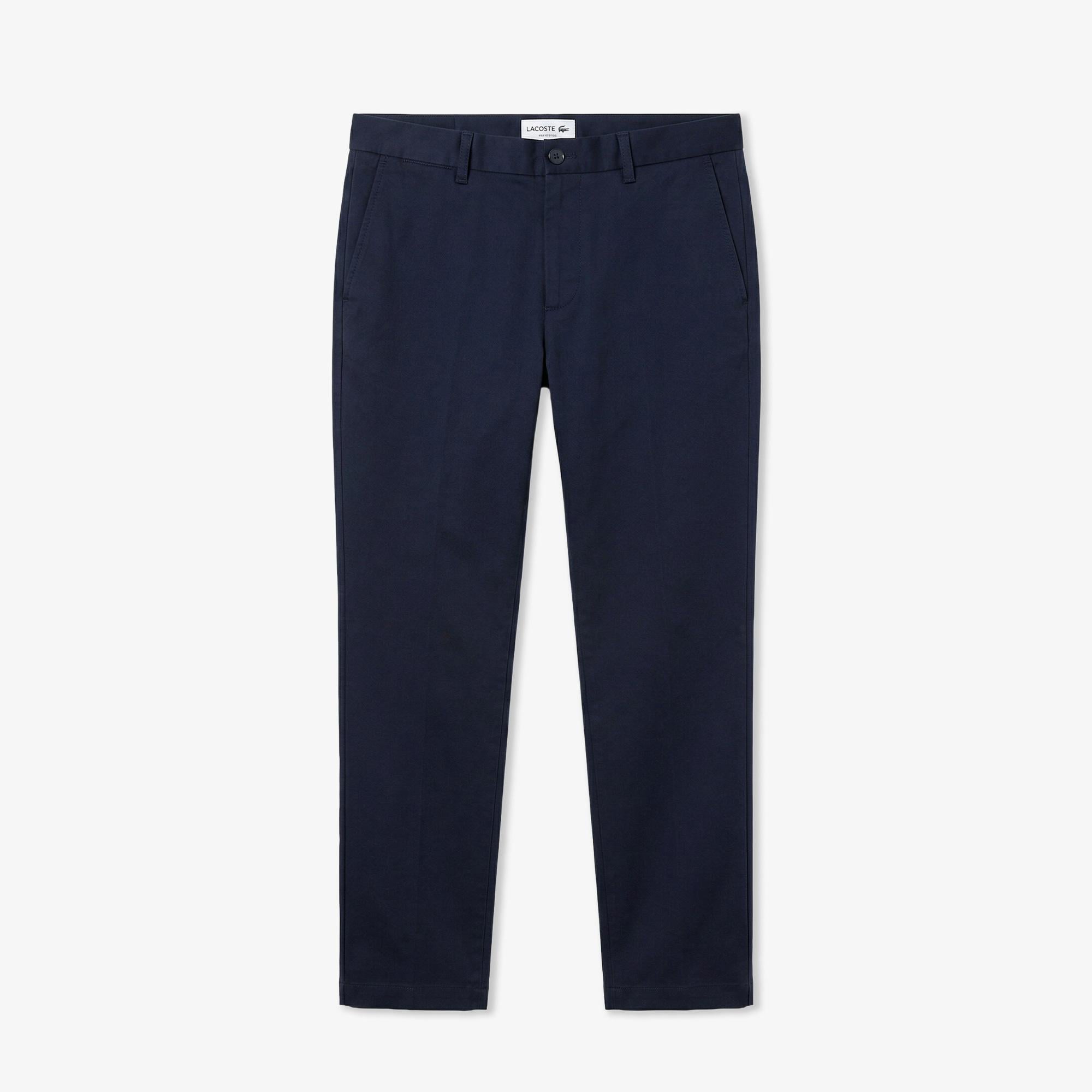 Erkek Slim Fit Lacivert Chino Pantolon