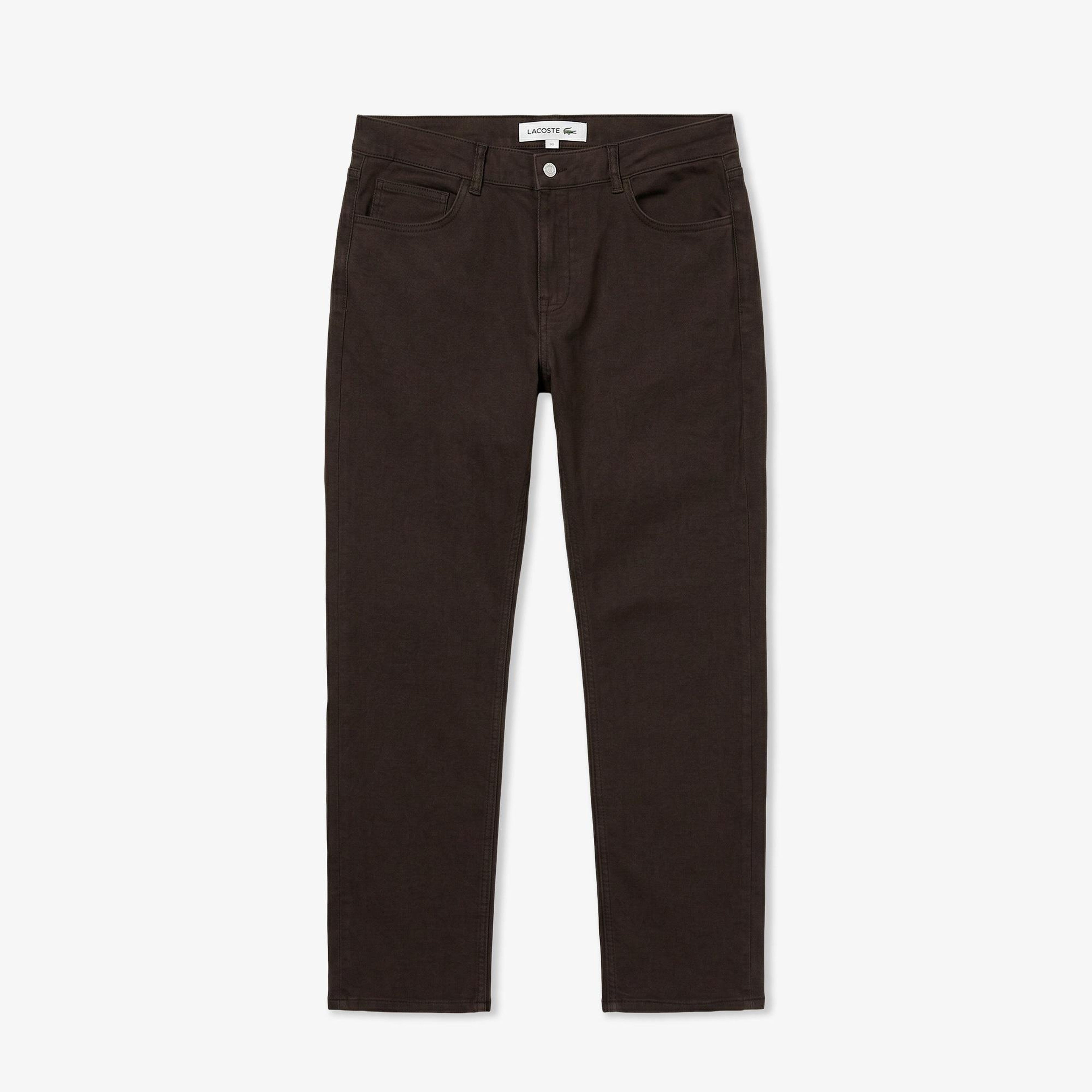 Erkek Slim Fit Kahverengi Pantolon