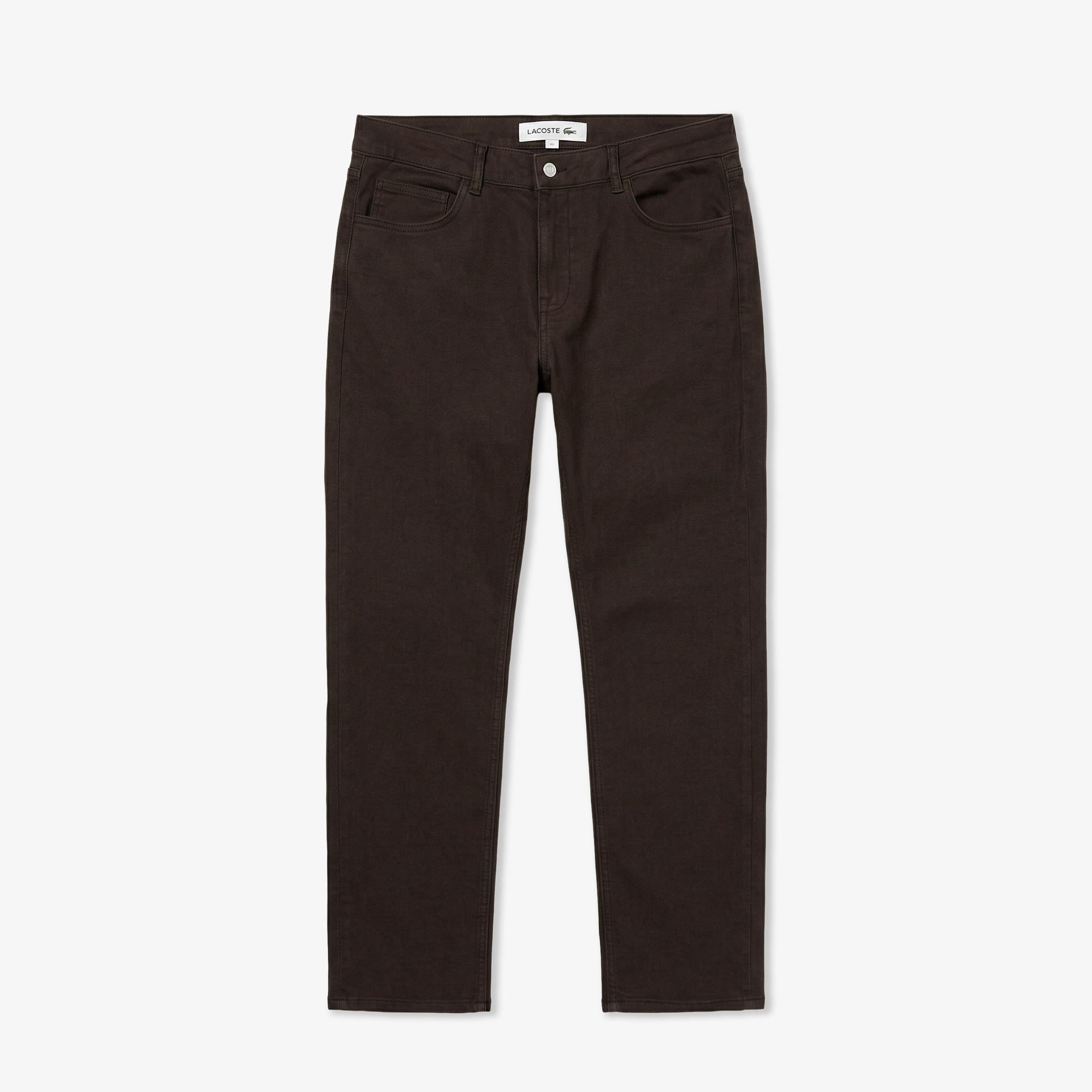Erkek Slim Fit Kahverengi Pantolon