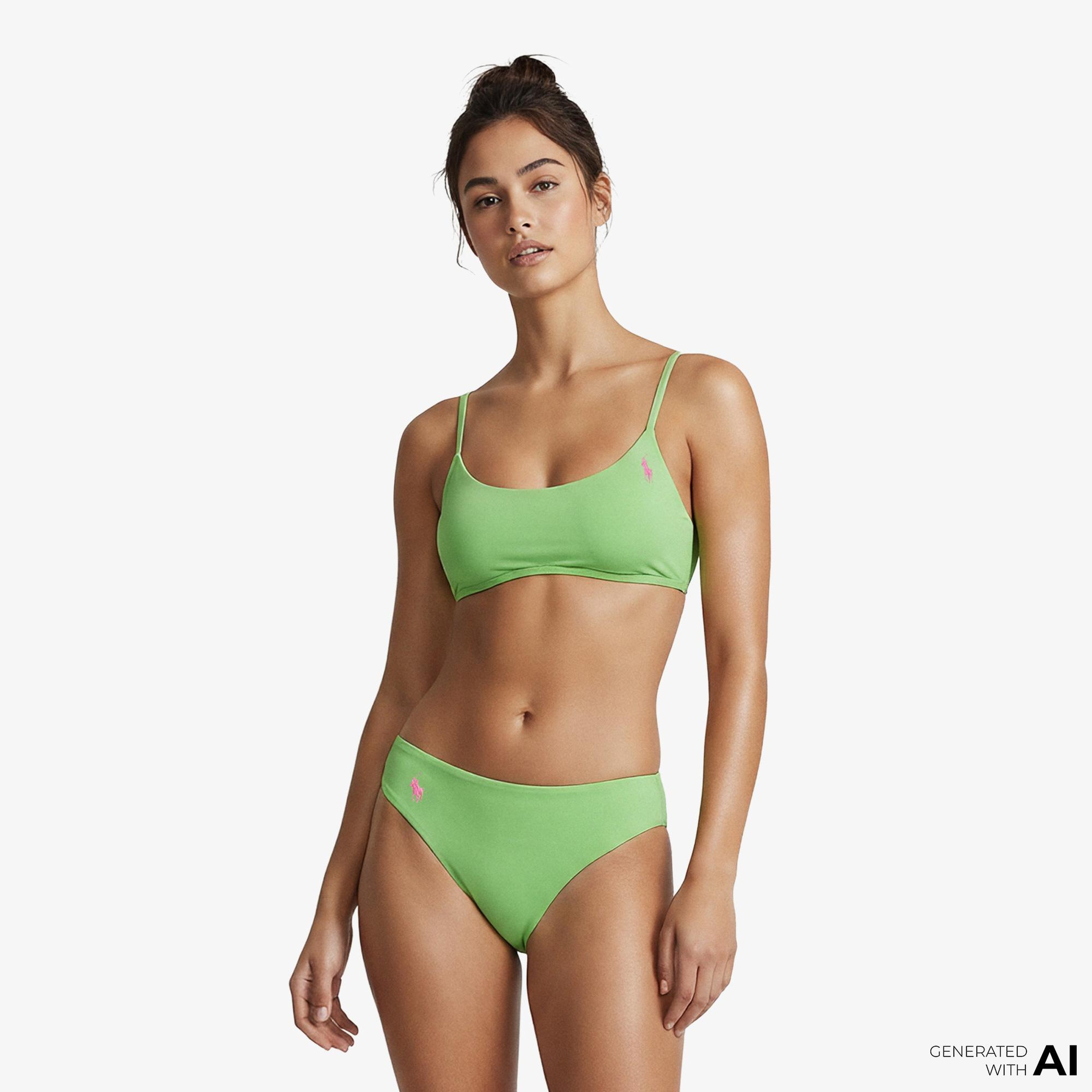 Polo Ralph Lauren Kennedy Kadın Yeşil Bikini Üstü