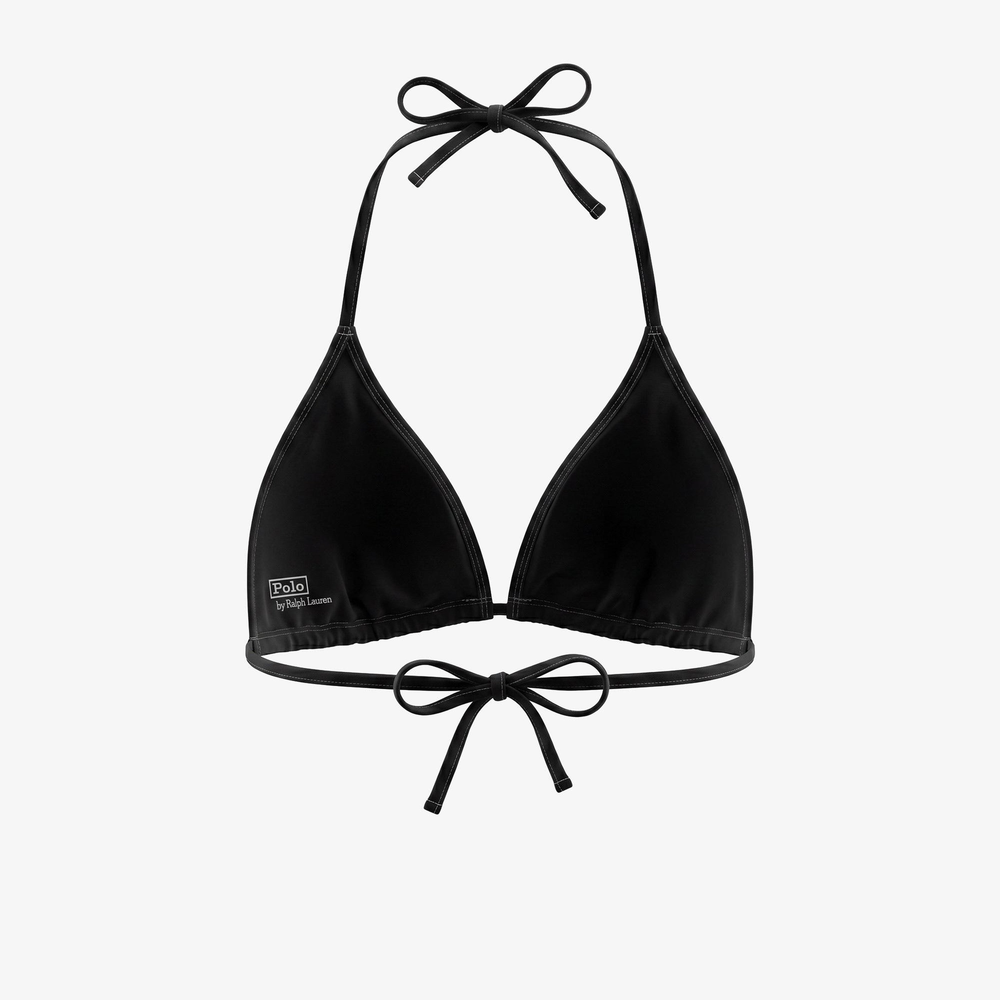 Polo Ralph Lauren Ricky Slider Triangle Kadın Siyah Bikini Üstü