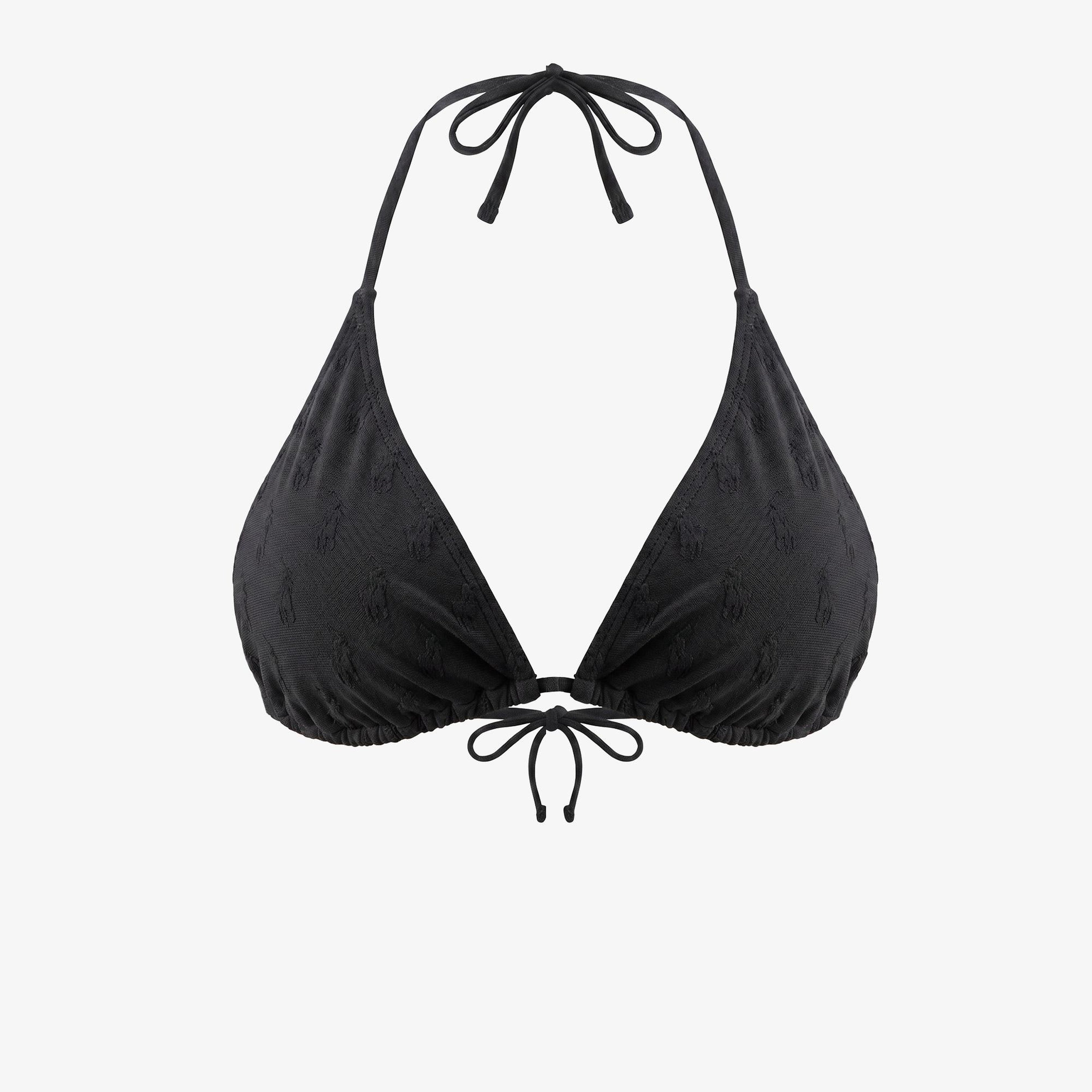 Polo Ralph Lauren Ricky Slider Triangle Kadın Siyah Bikini Üstü