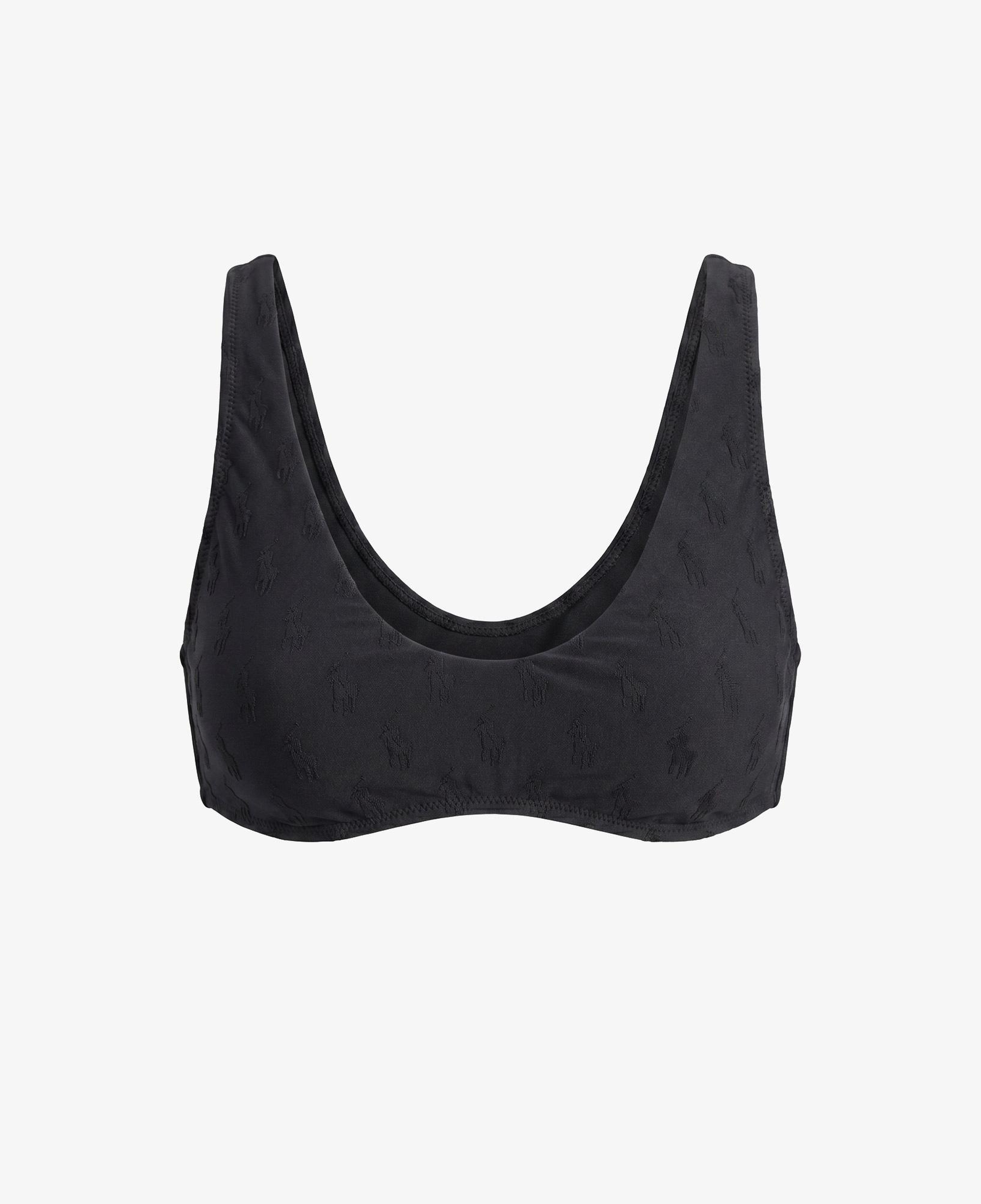 Polo Ralph Lauren Deep Scoop Kadın Siyah Bikini Üstü