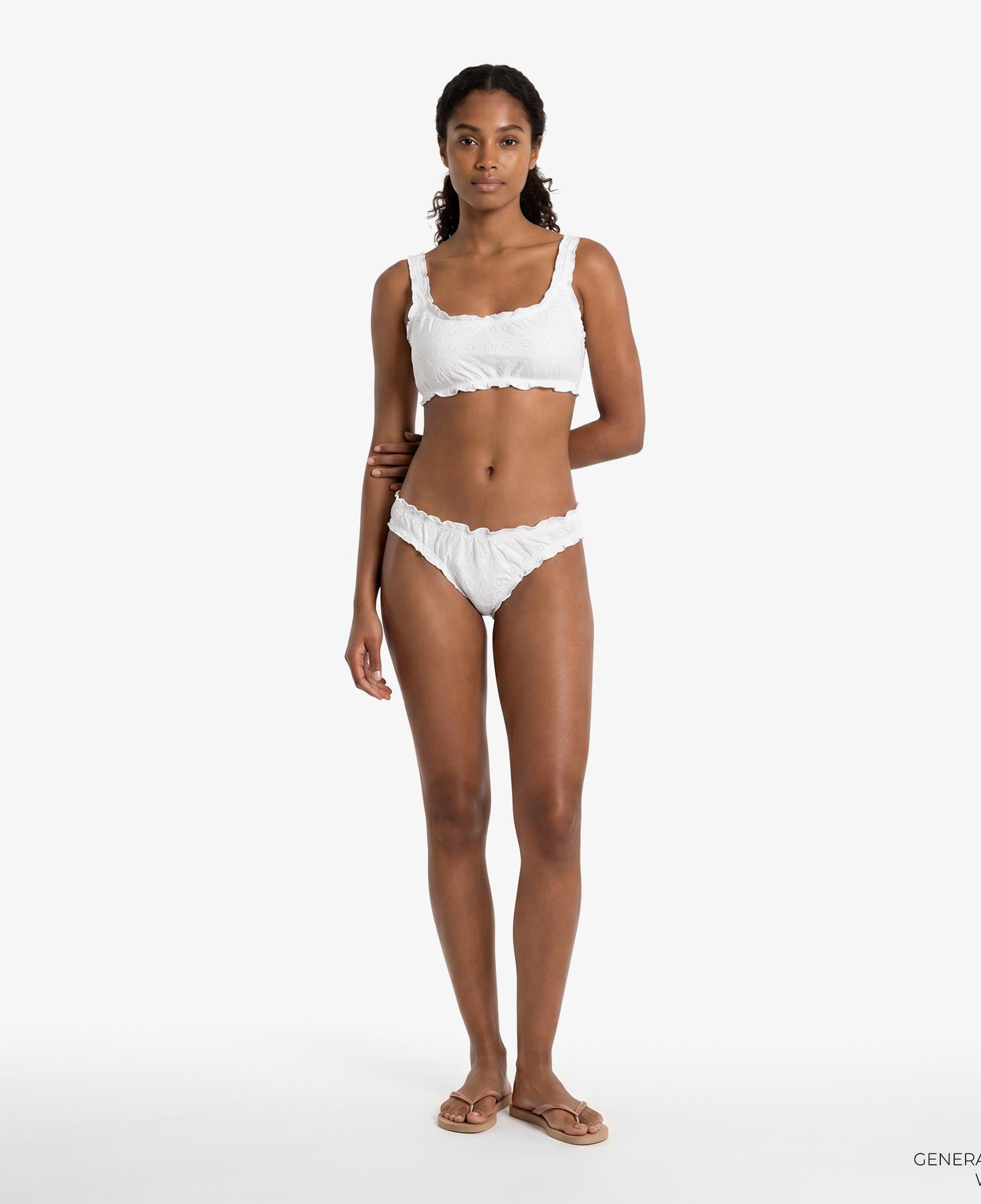 Polo Ralph Lauren Ruffle Kennedy Kadın Beyaz Bikini Üstü