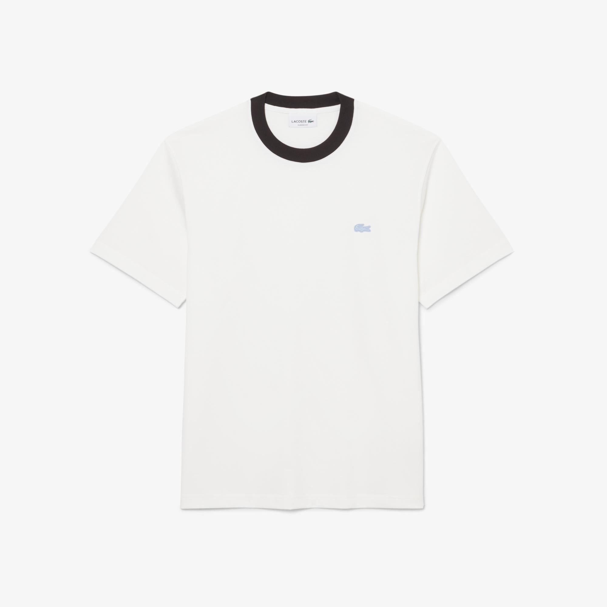 Erkek Classic Fit Bisiklet Yaka Beyaz T-Shirt