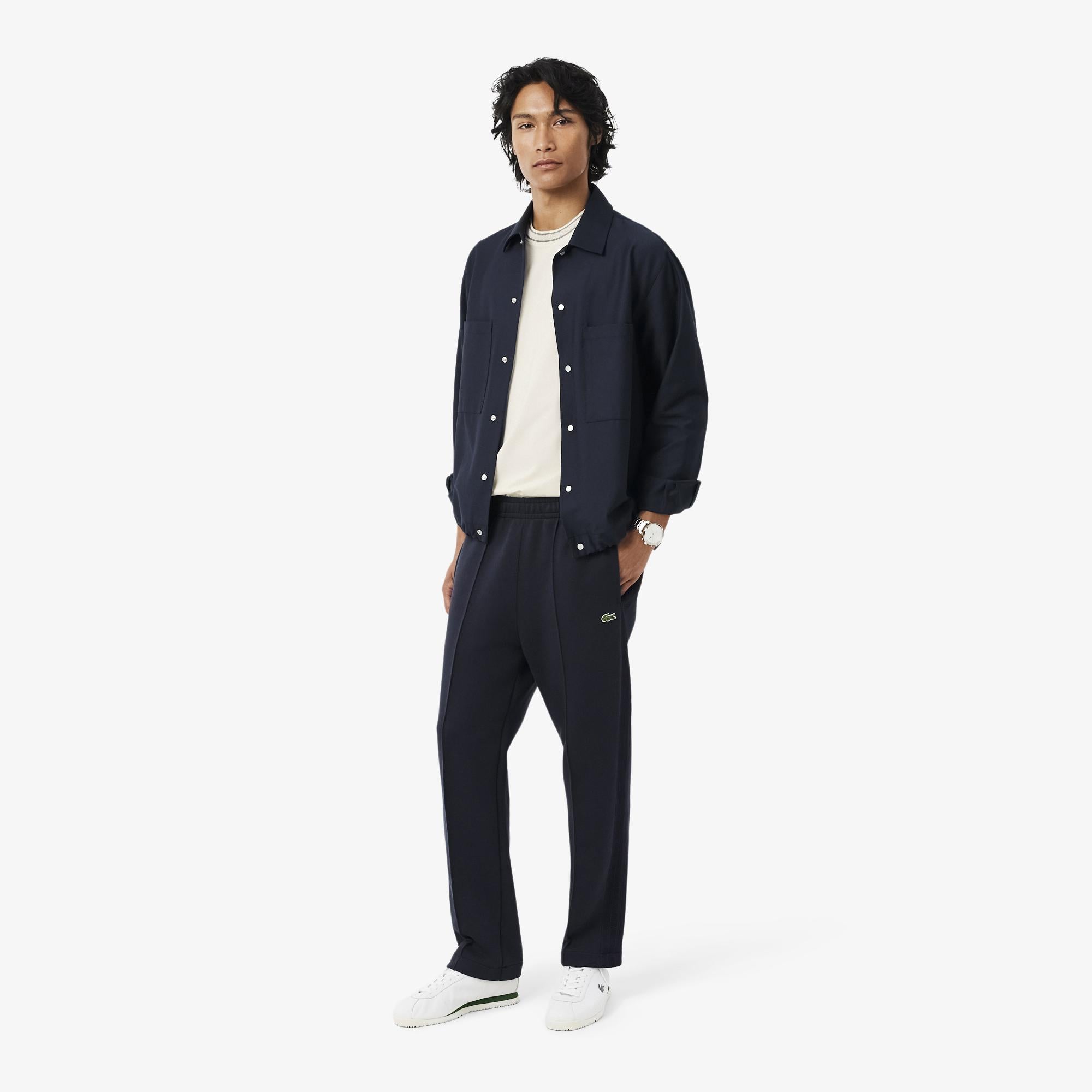 Erkek Classic Fit Bisiklet Yaka Krem T-Shirt