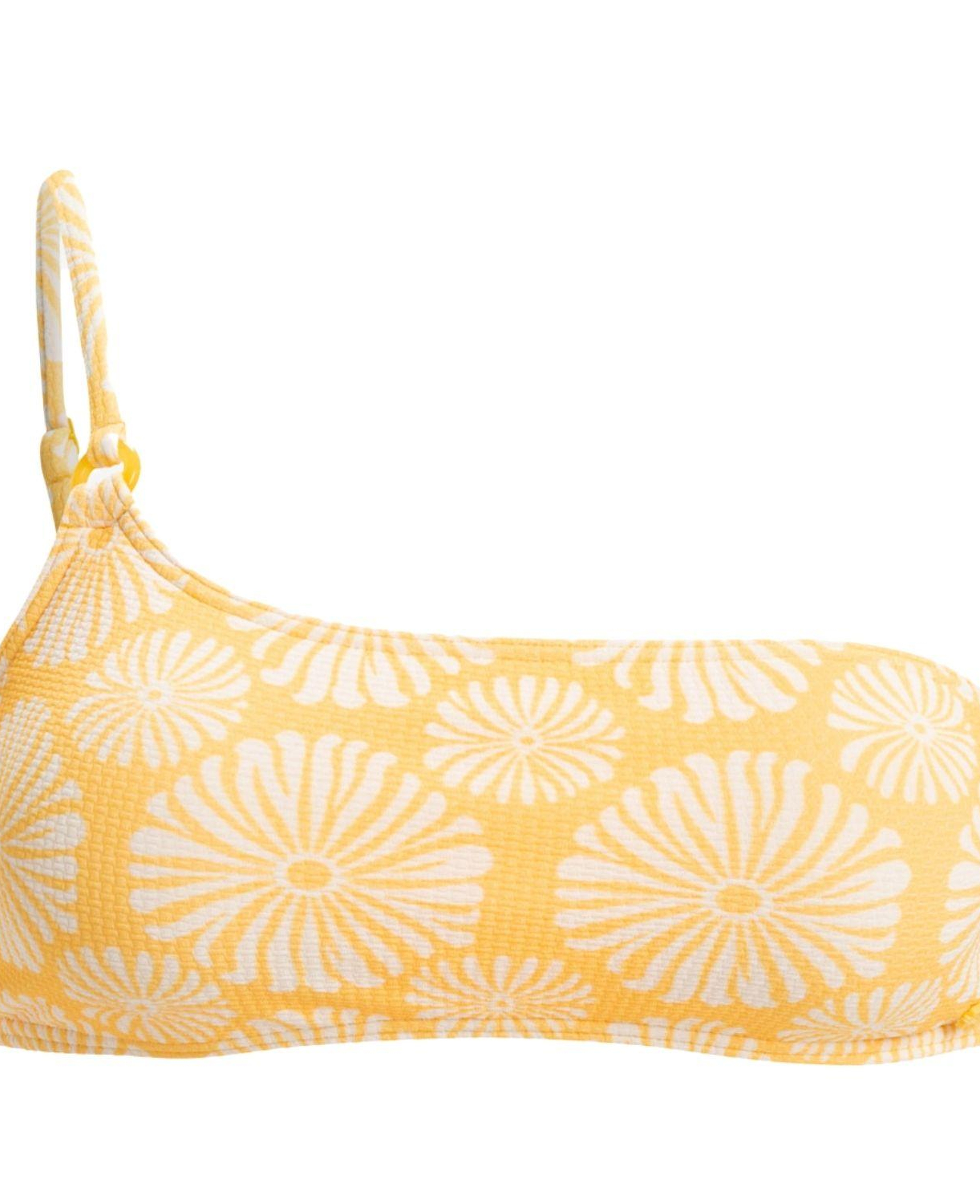 Roxy Tropical Tile Asymmetric Bra Kadın Sarı Bikini Üstü