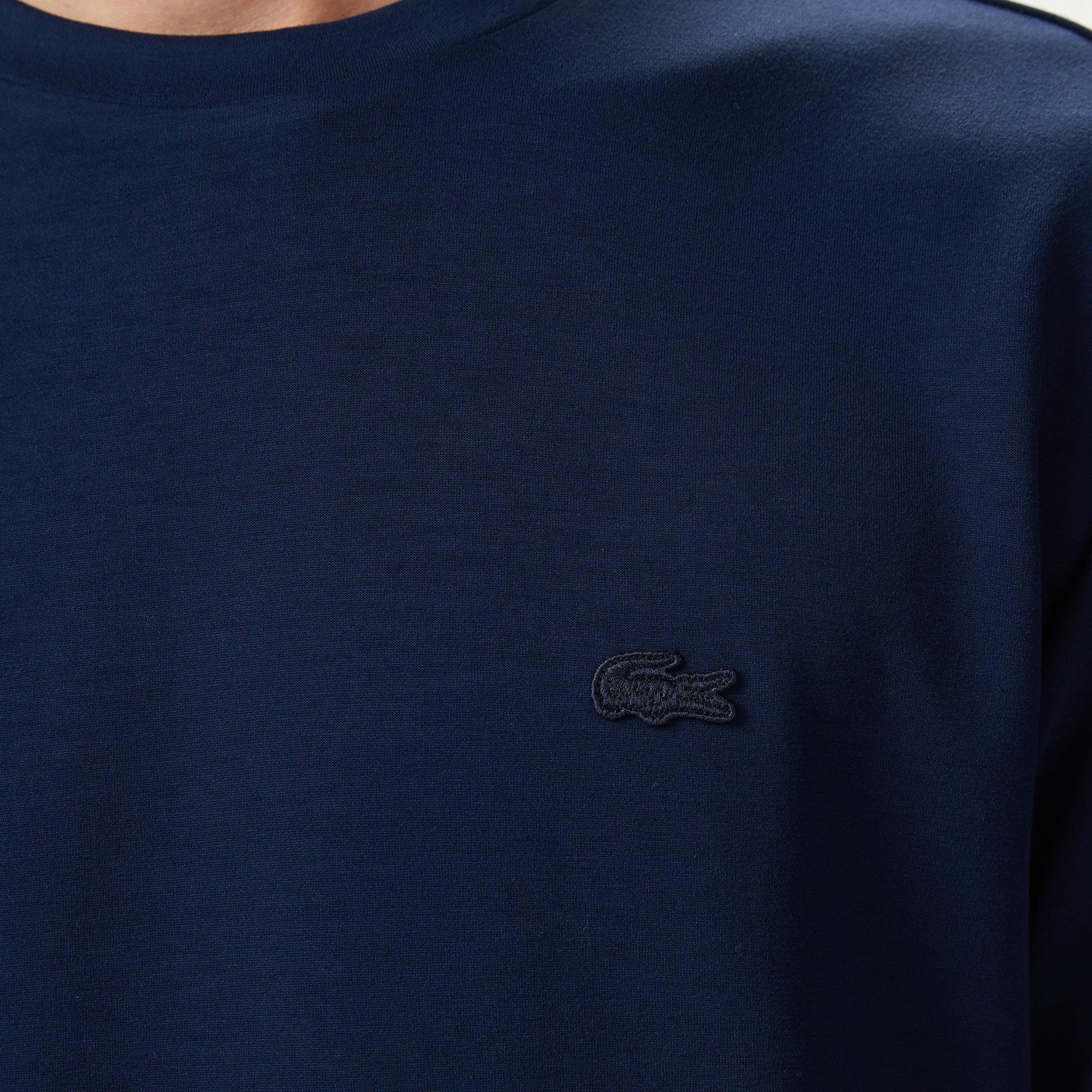Lacoste Erkek Oversize Fit Bisiklet Yaka Lacivert T-Shirt