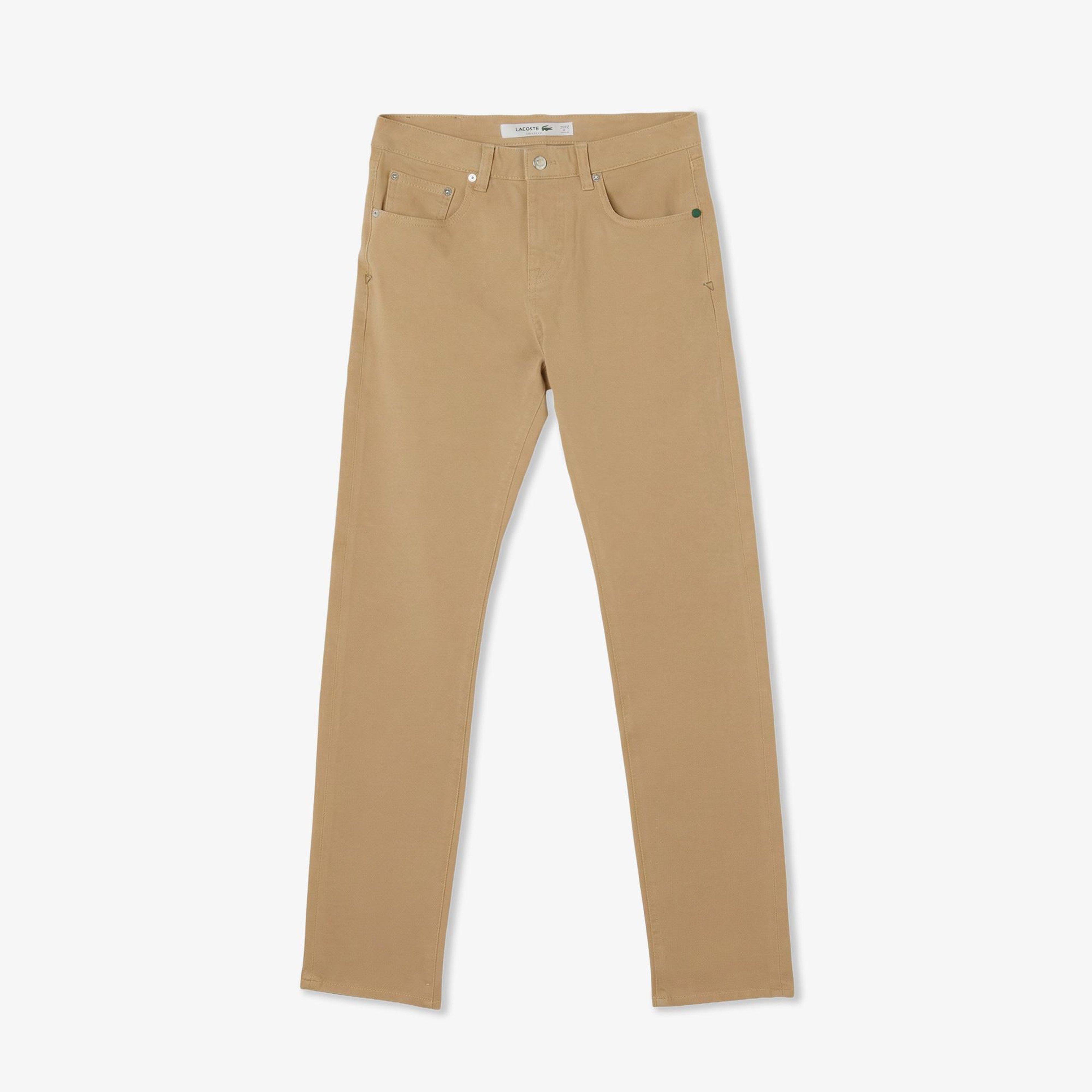 Erkek Slim Fit Bej Jean Pantolon