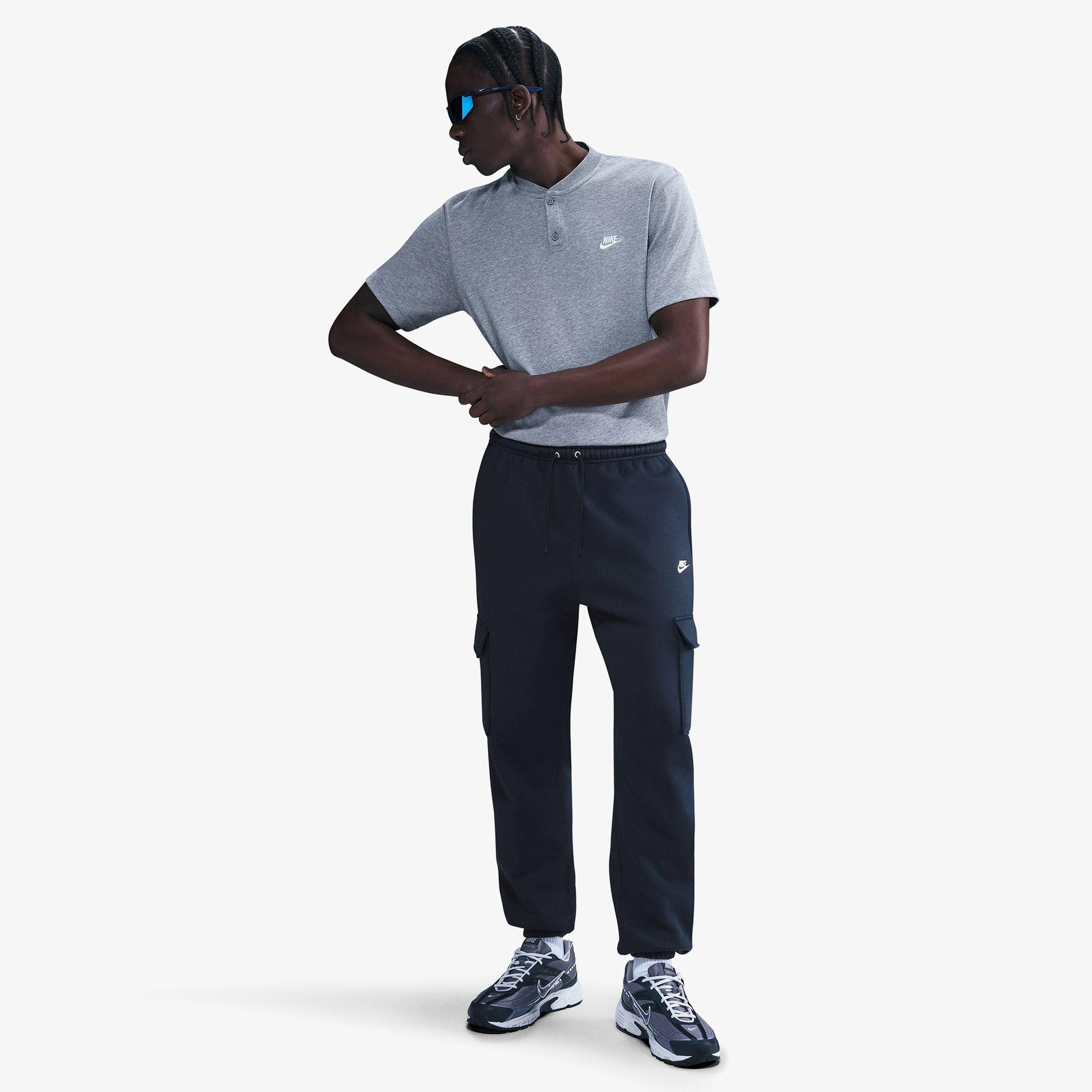 Nike Club Cargo Erkek Lacivert Eşofman Altı