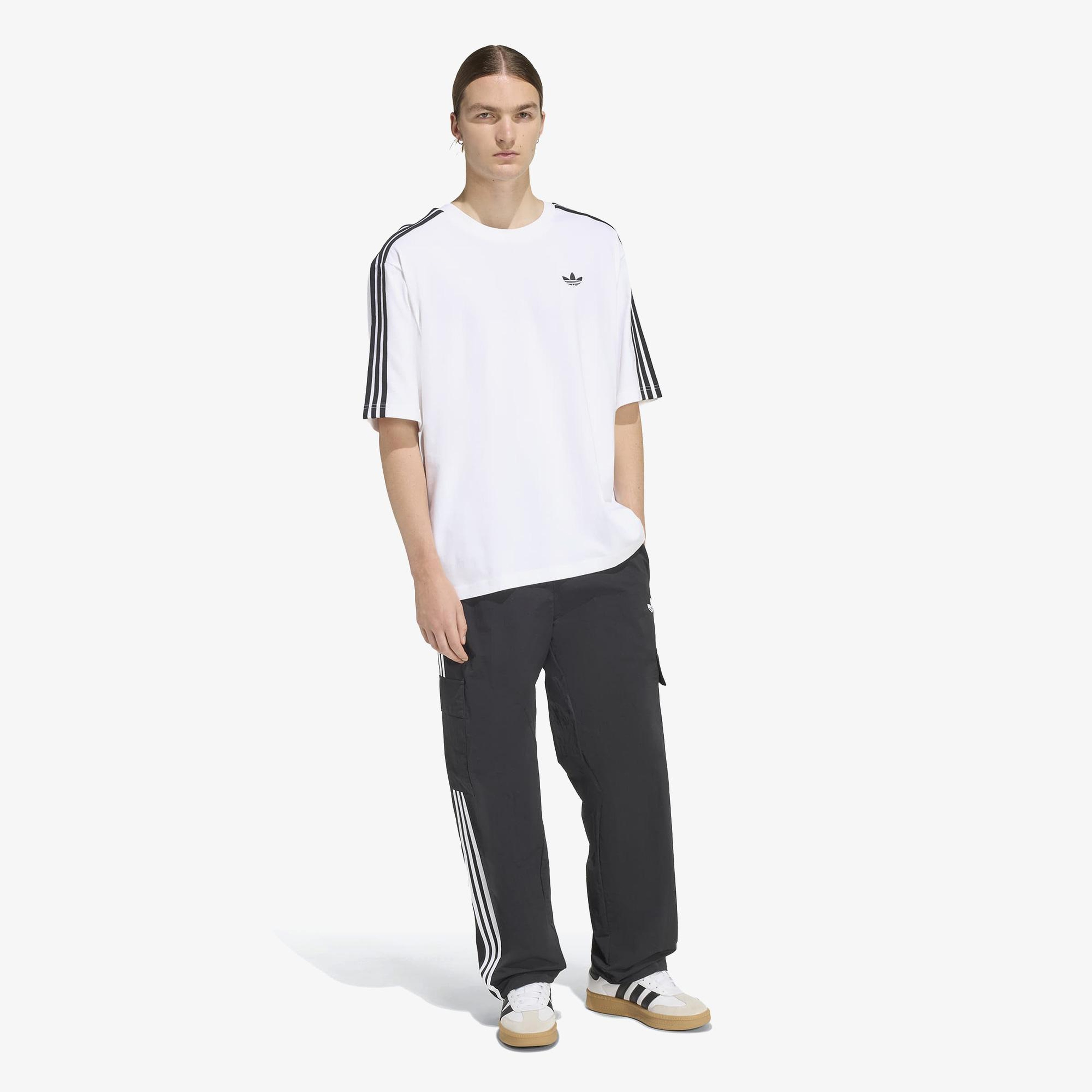 adidas Adicolor 3-Stripes Erkek Beyaz T-Shirt