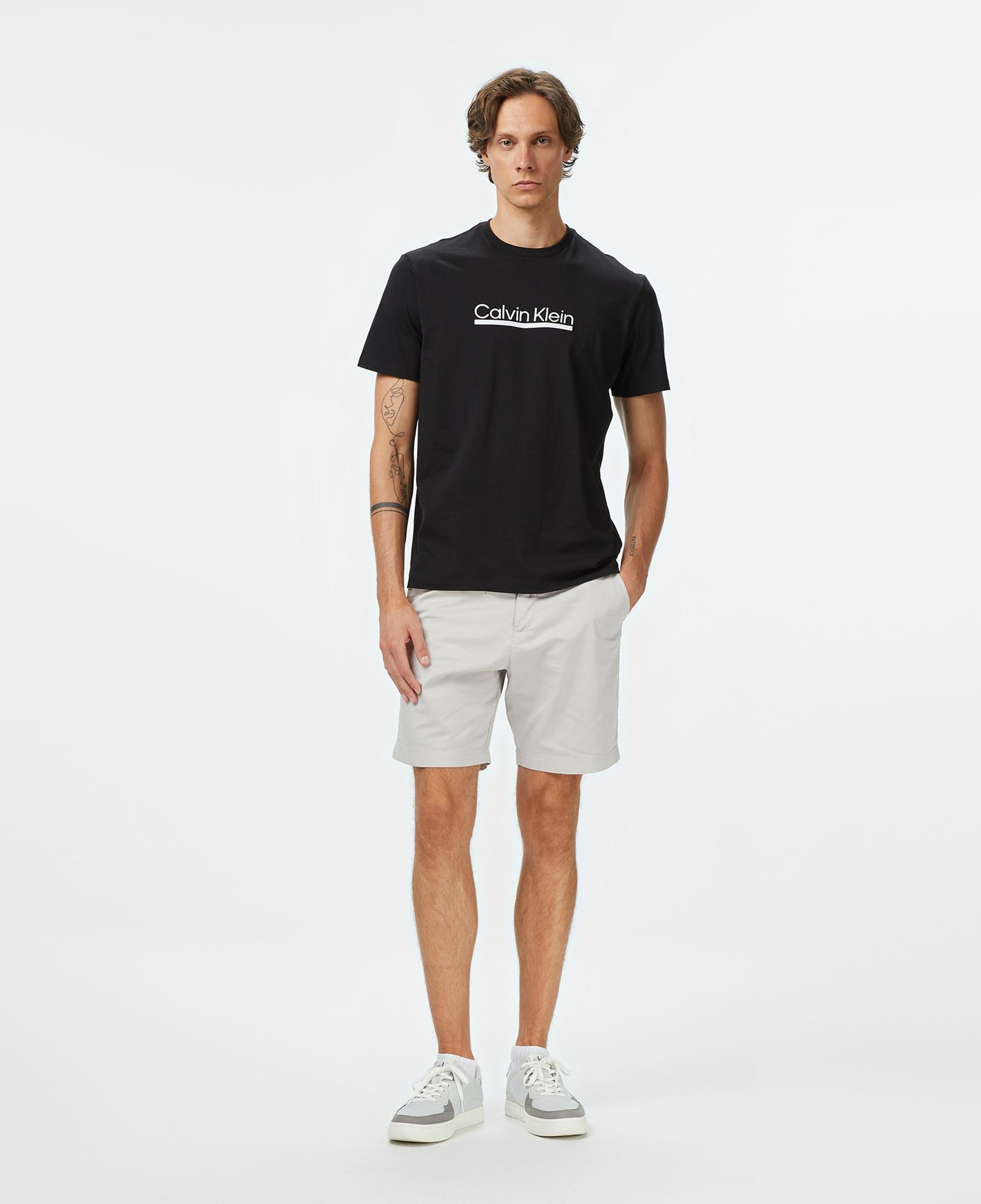 Calvin Klein Outline Tape Graphic Erkek Siyah T-Shirt
