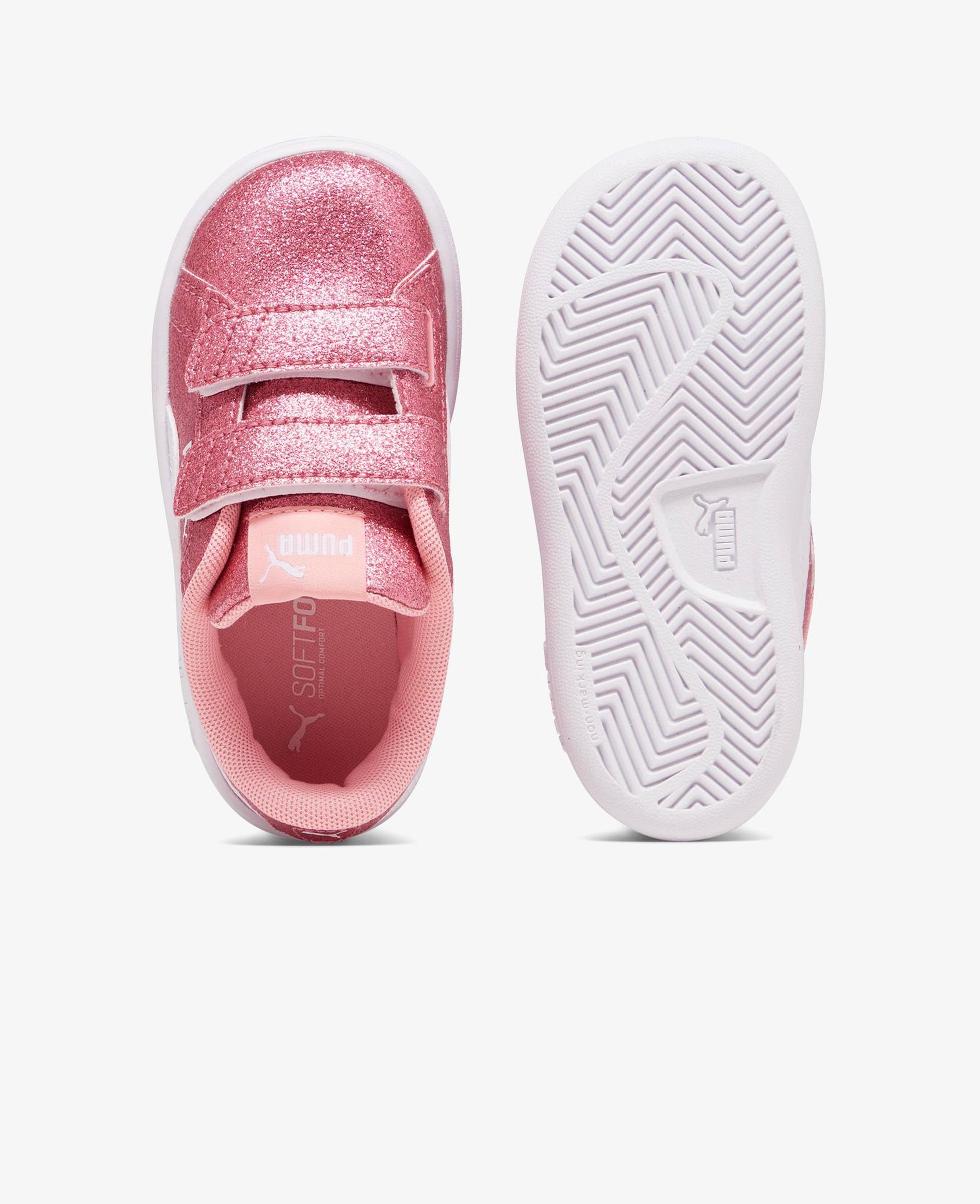 Puma Smash 3.0 Glit Glam V In Çocuk Bej Spor Ayakkabı