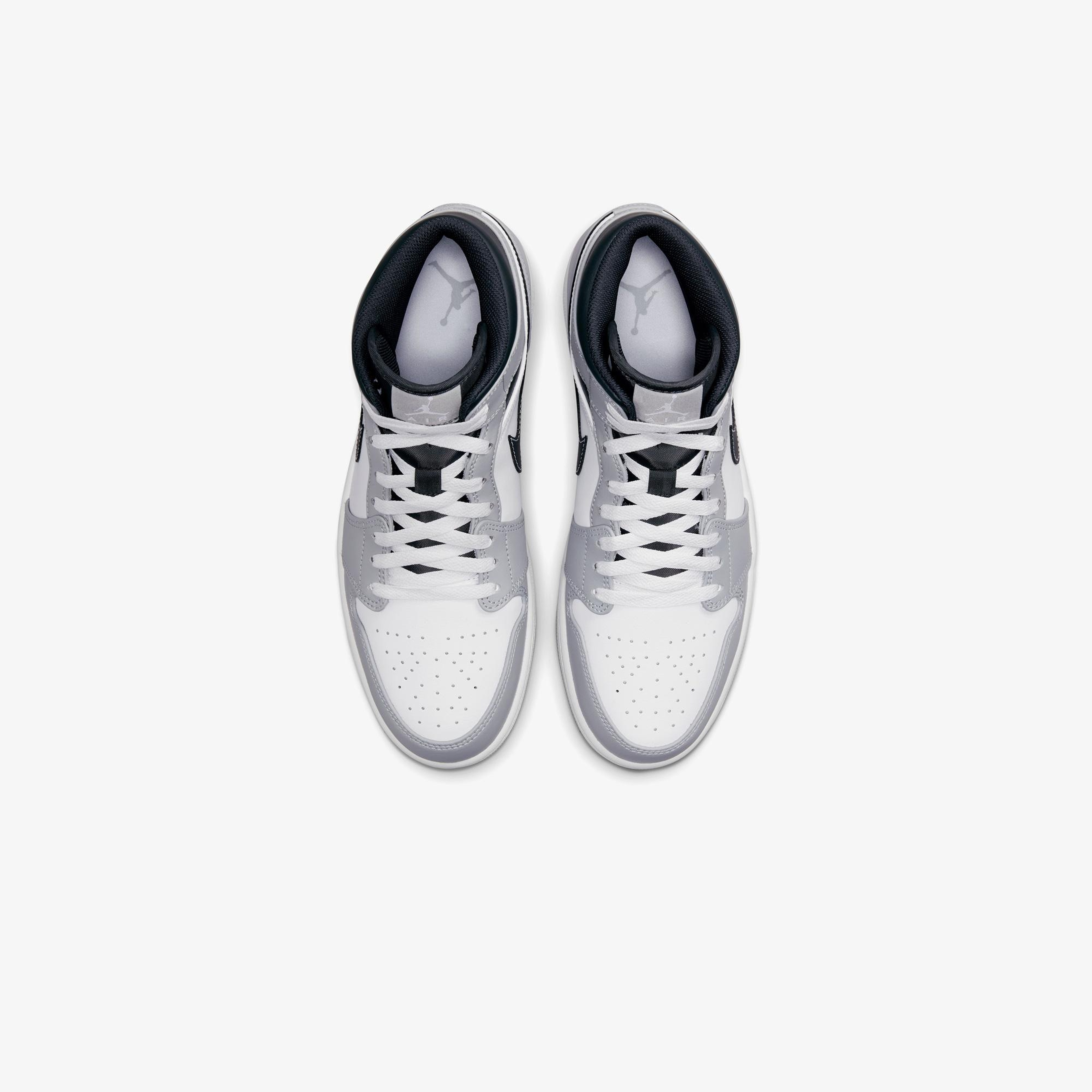 Jordan Air 1 Mid Erkek Gri Spor Ayakkabı