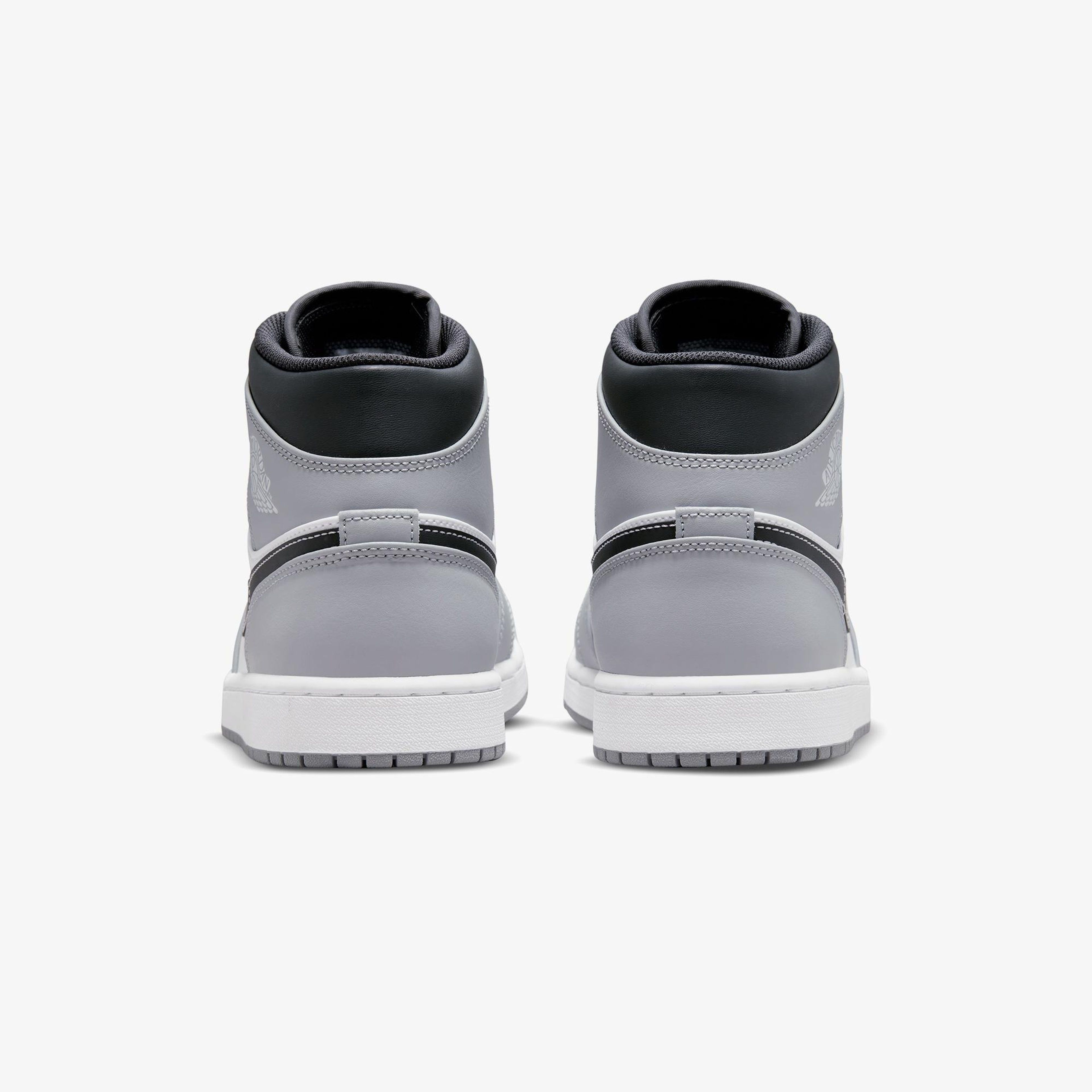 Jordan Air 1 Mid Erkek Gri Spor Ayakkabı