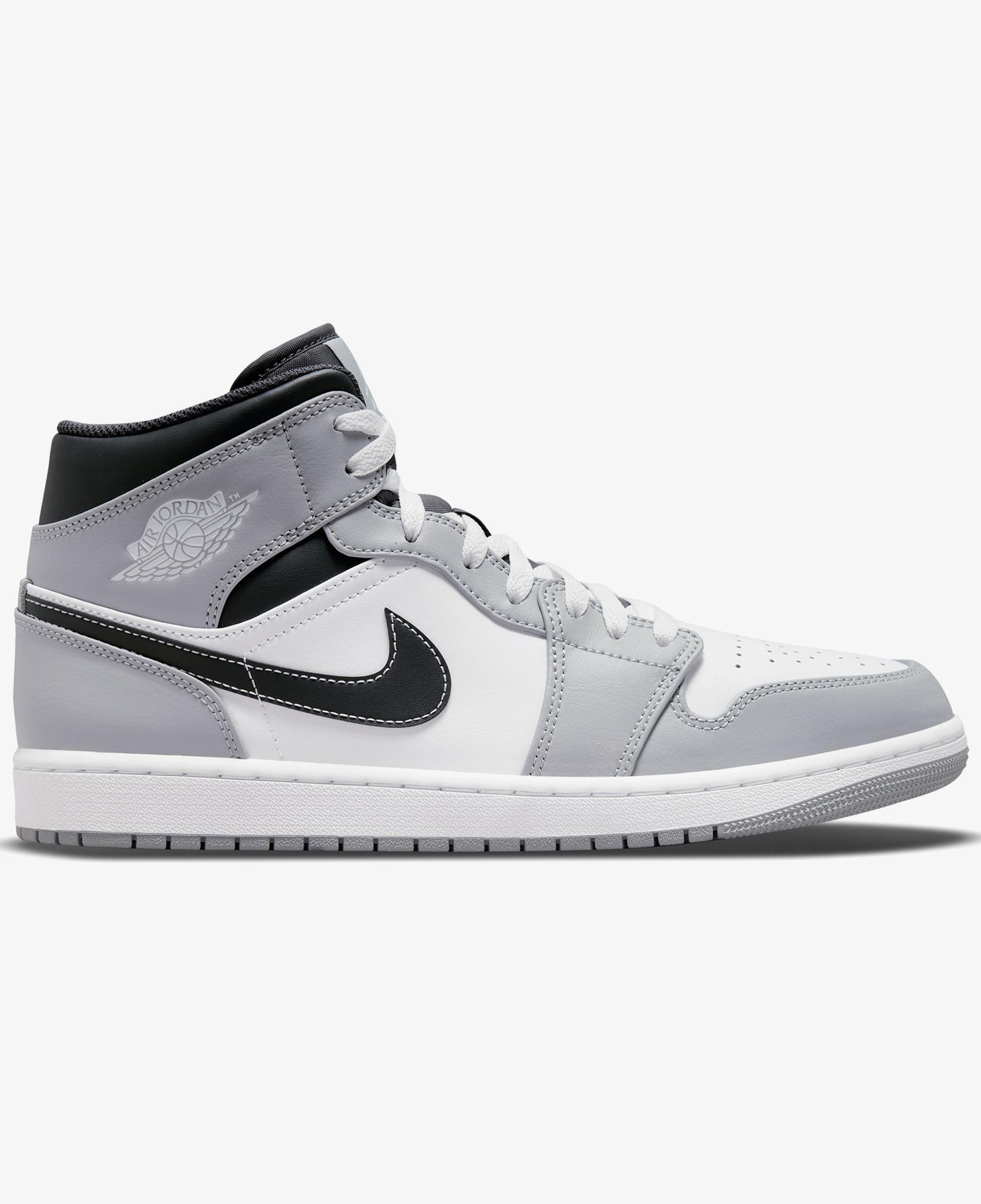 Jordan Air 1 Mid Erkek Gri Spor Ayakkabı