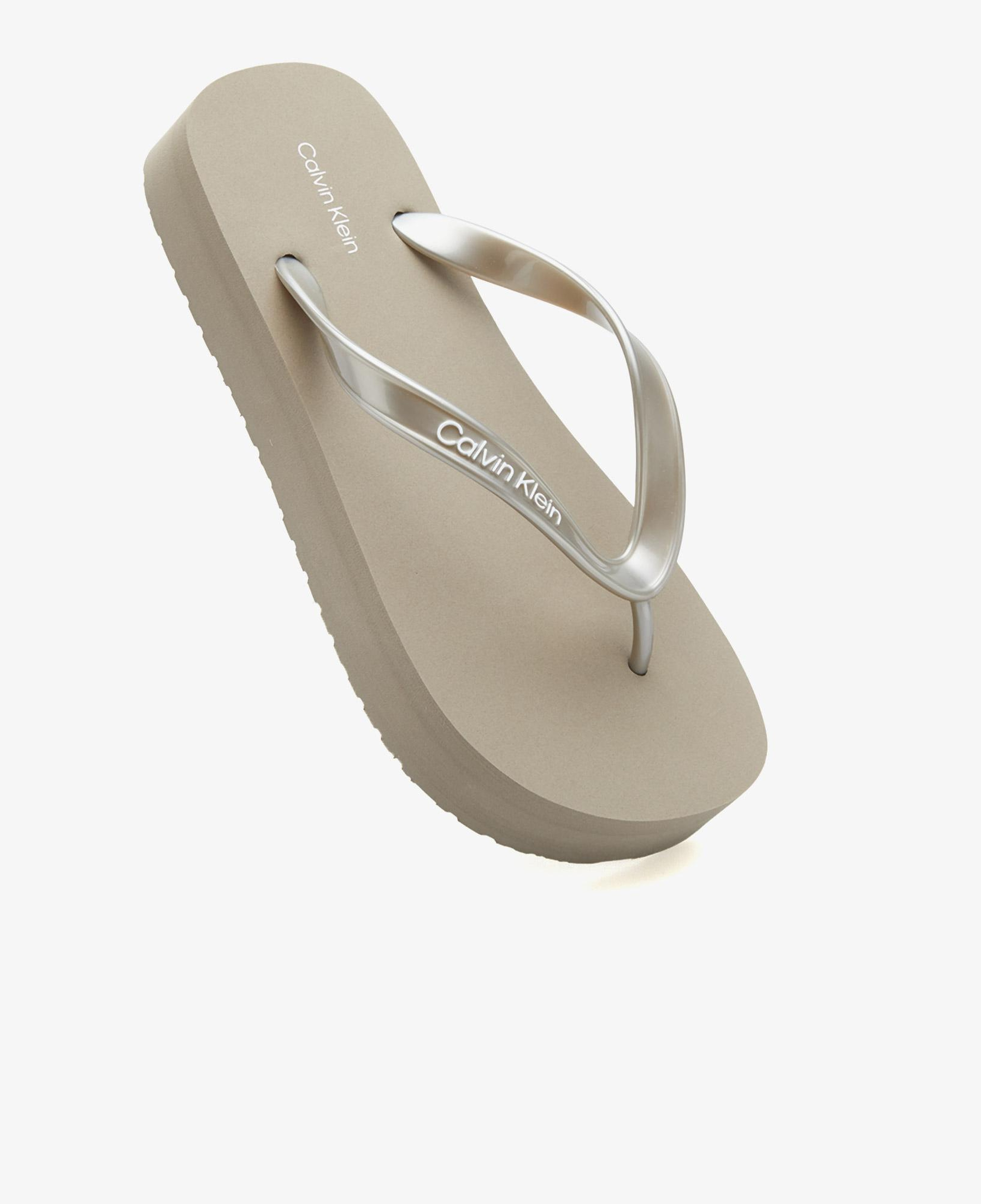 Calvin Klein Flatform Flip Flop Kadın Gri Terlik