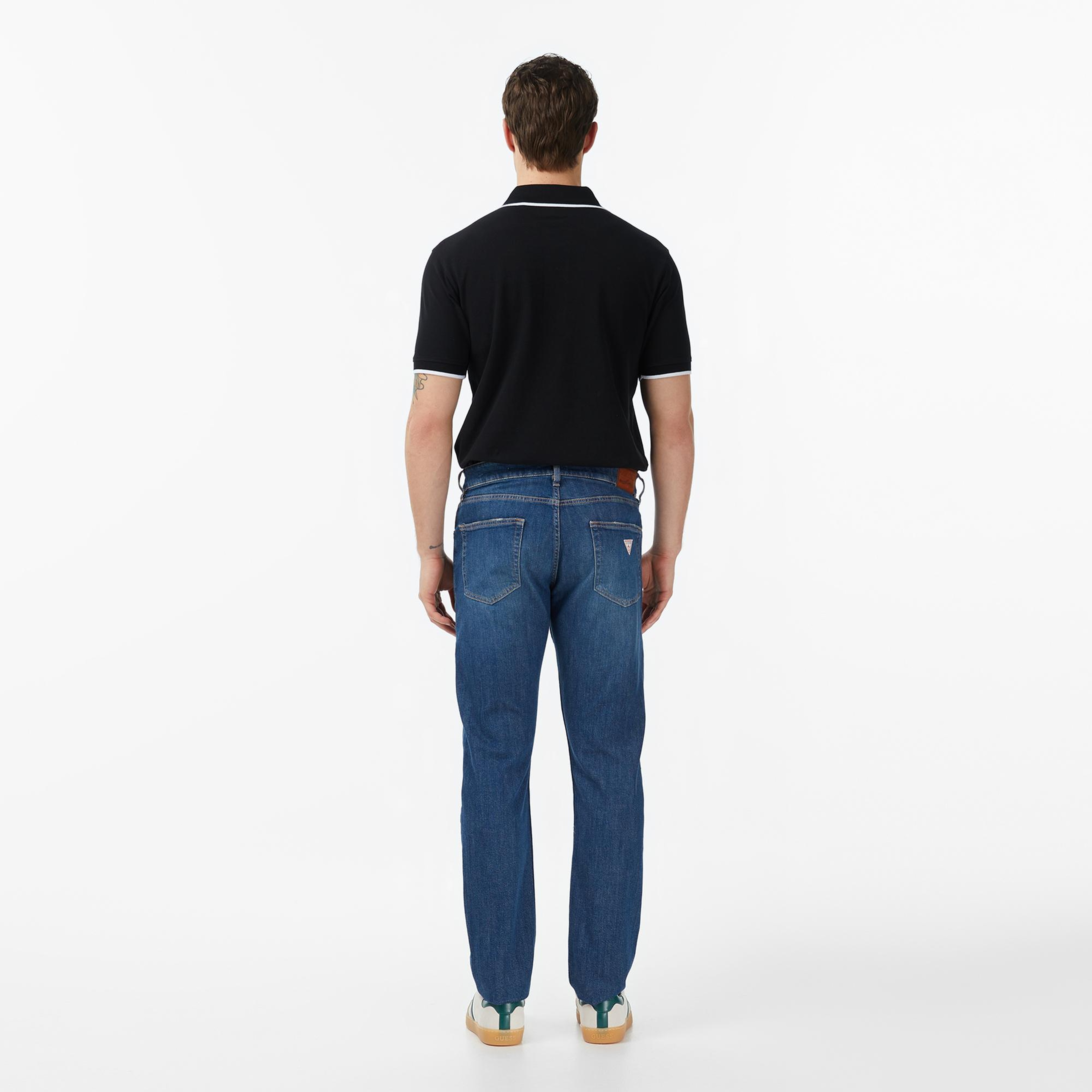 Guess Jeans Slim Fit Erkek Mavi Jean