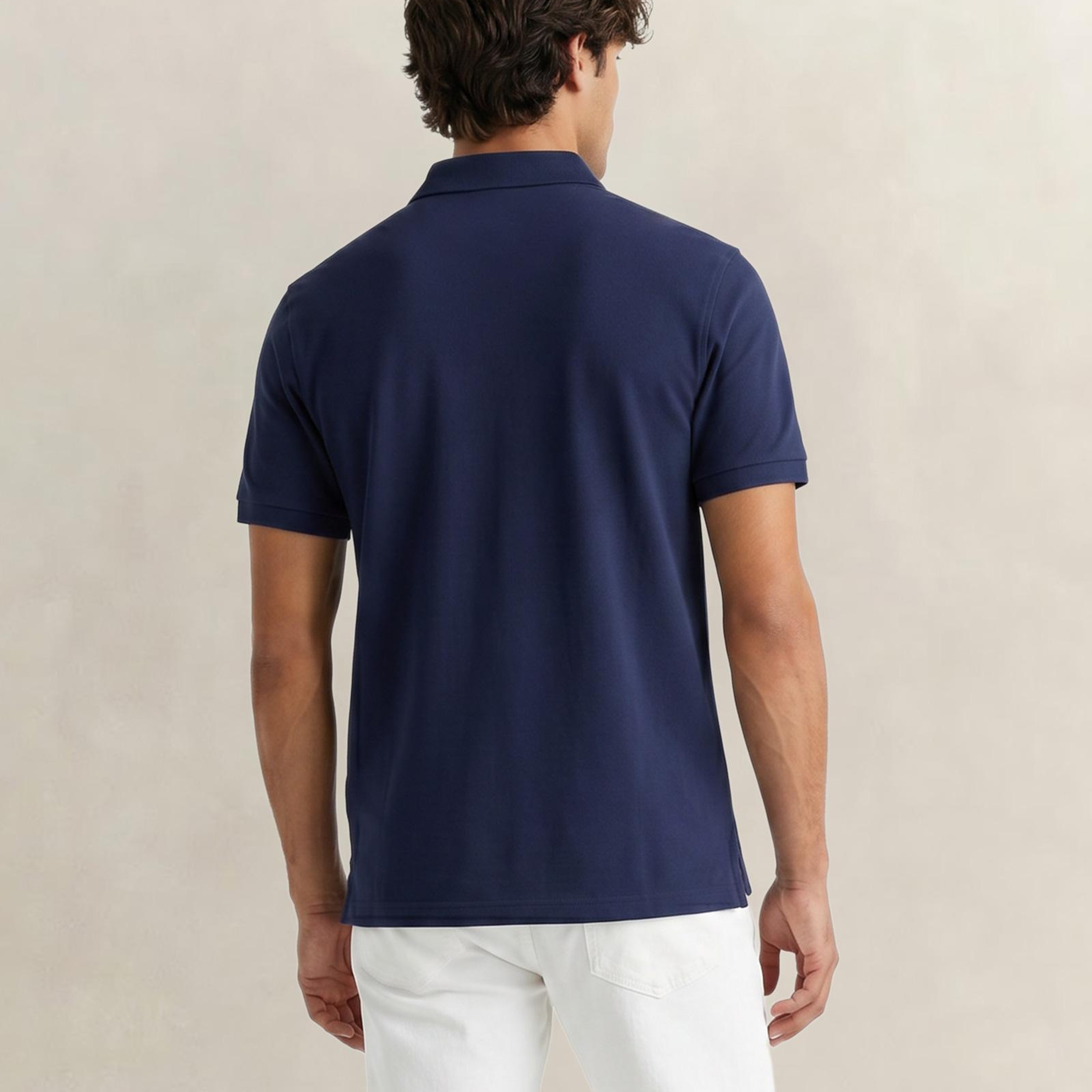 GANT Erkek Lacivert Regular Fit Yarım Fermuarlı Polo Yaka T-Shirt