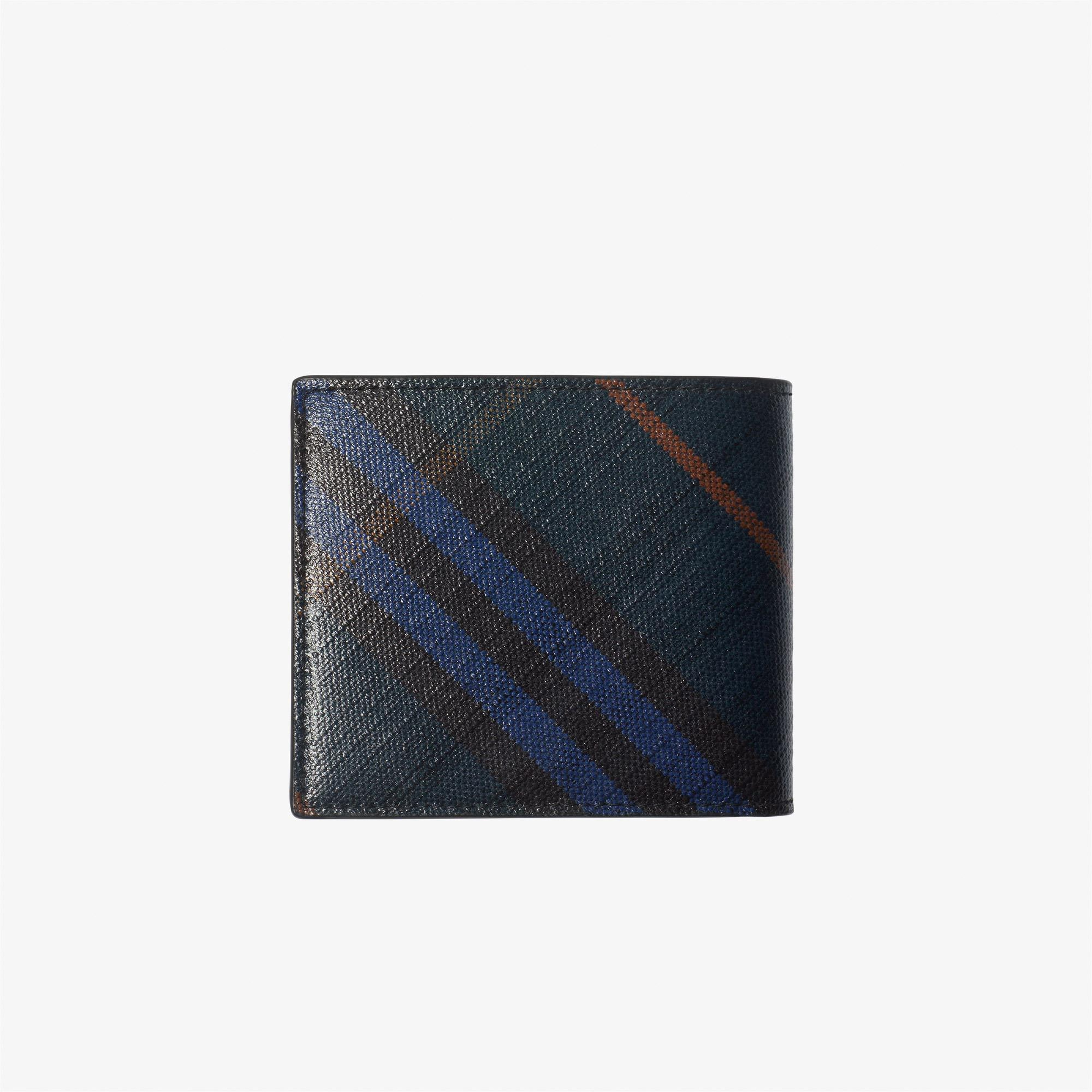 Burberry Check Bifold Erkek Siyah Keten Cüzdan