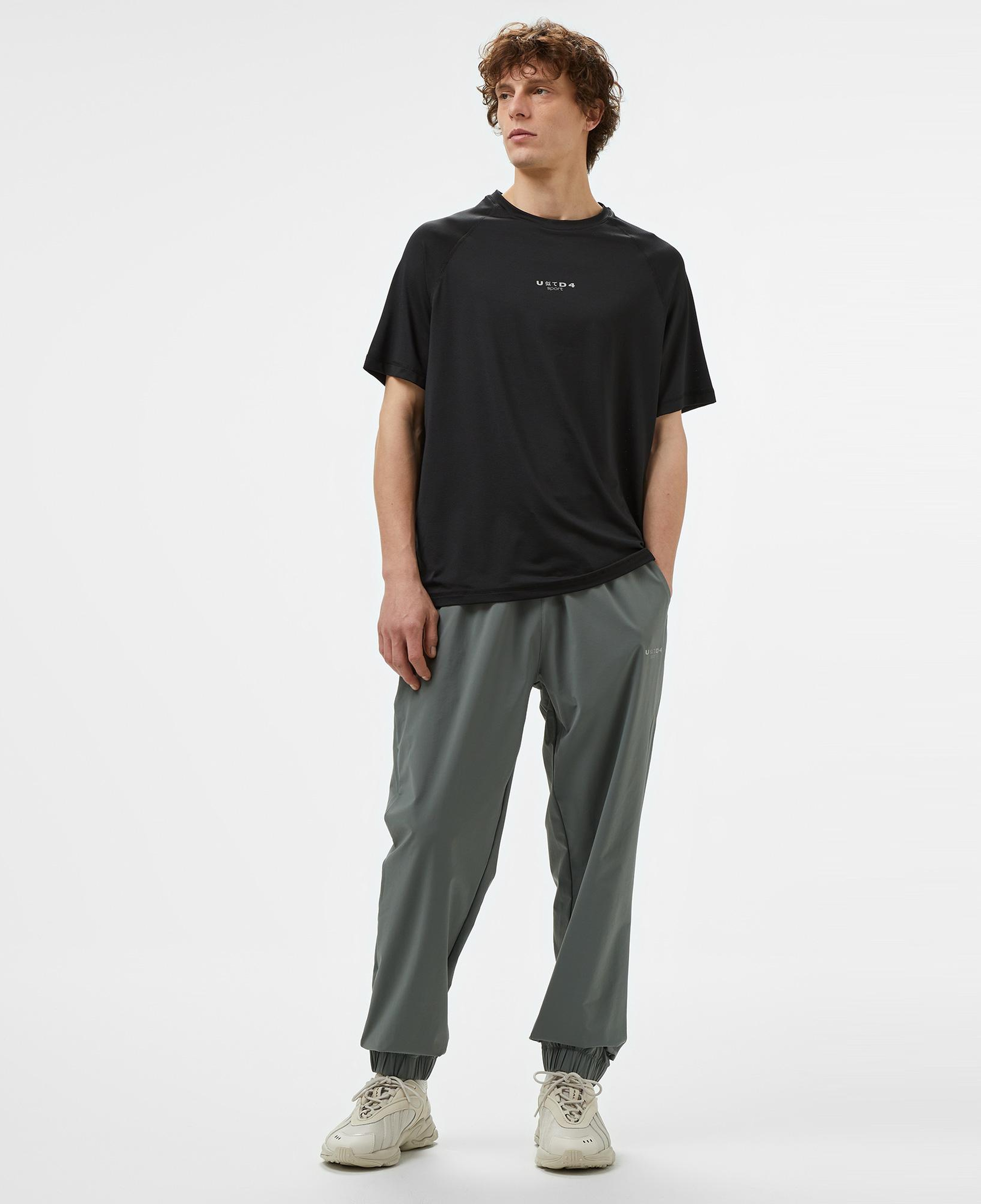 UNITED4 Erkek Siyah T-Shirt