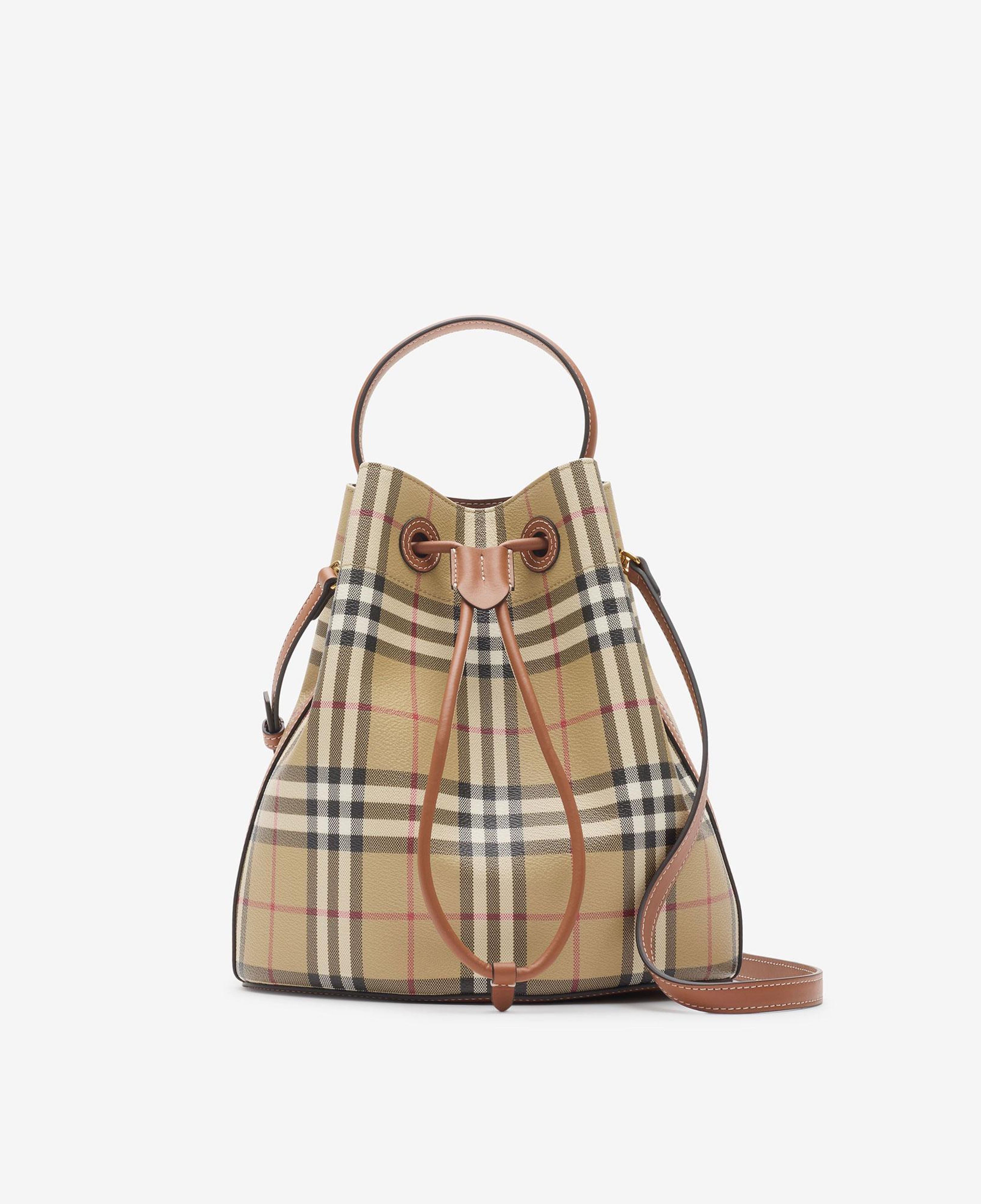 Burberry Drawstring Bucket Small Kadın Kahverengi Omuz Çantası