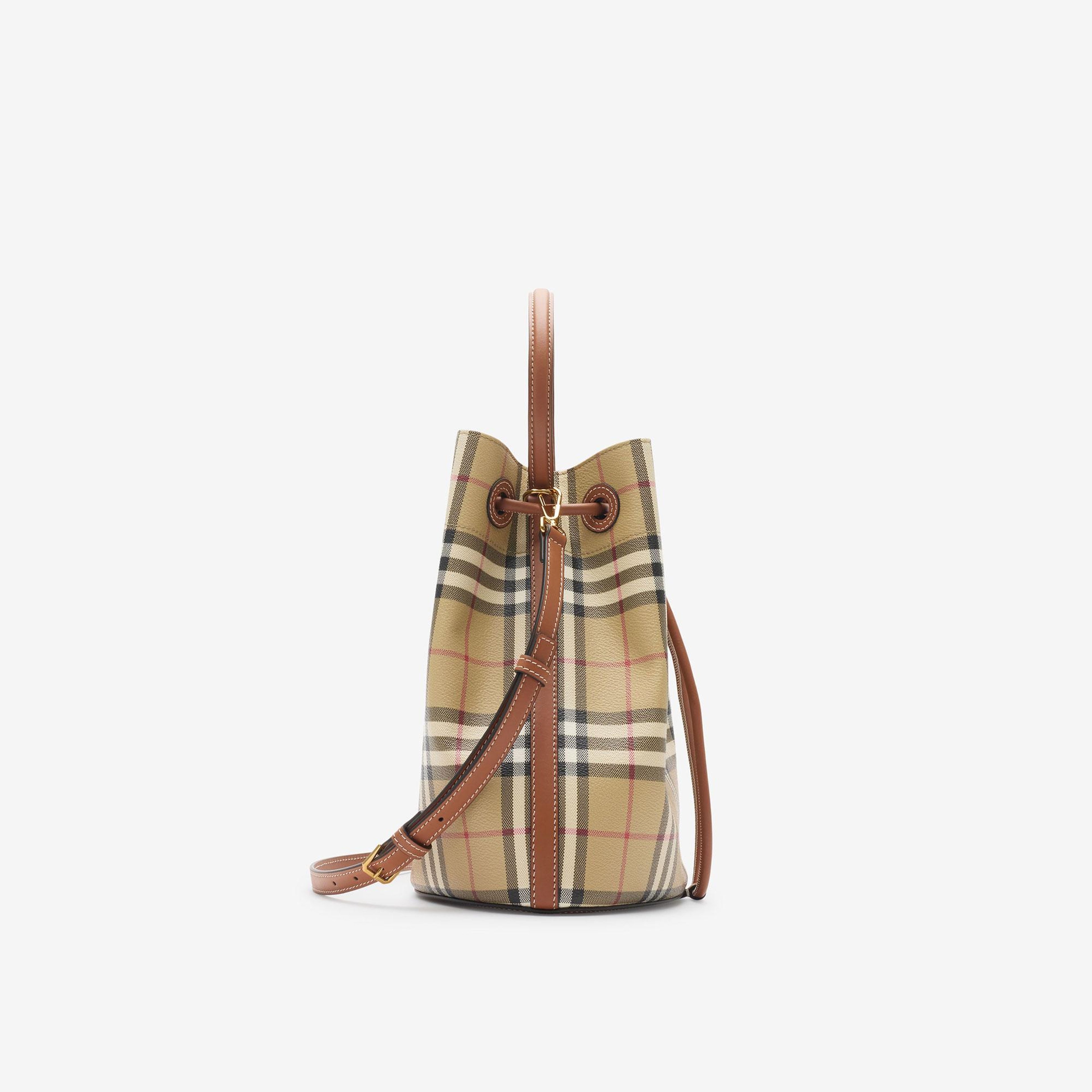 Burberry Drawstring Bucket Small Kadın Kahverengi Omuz Çantası