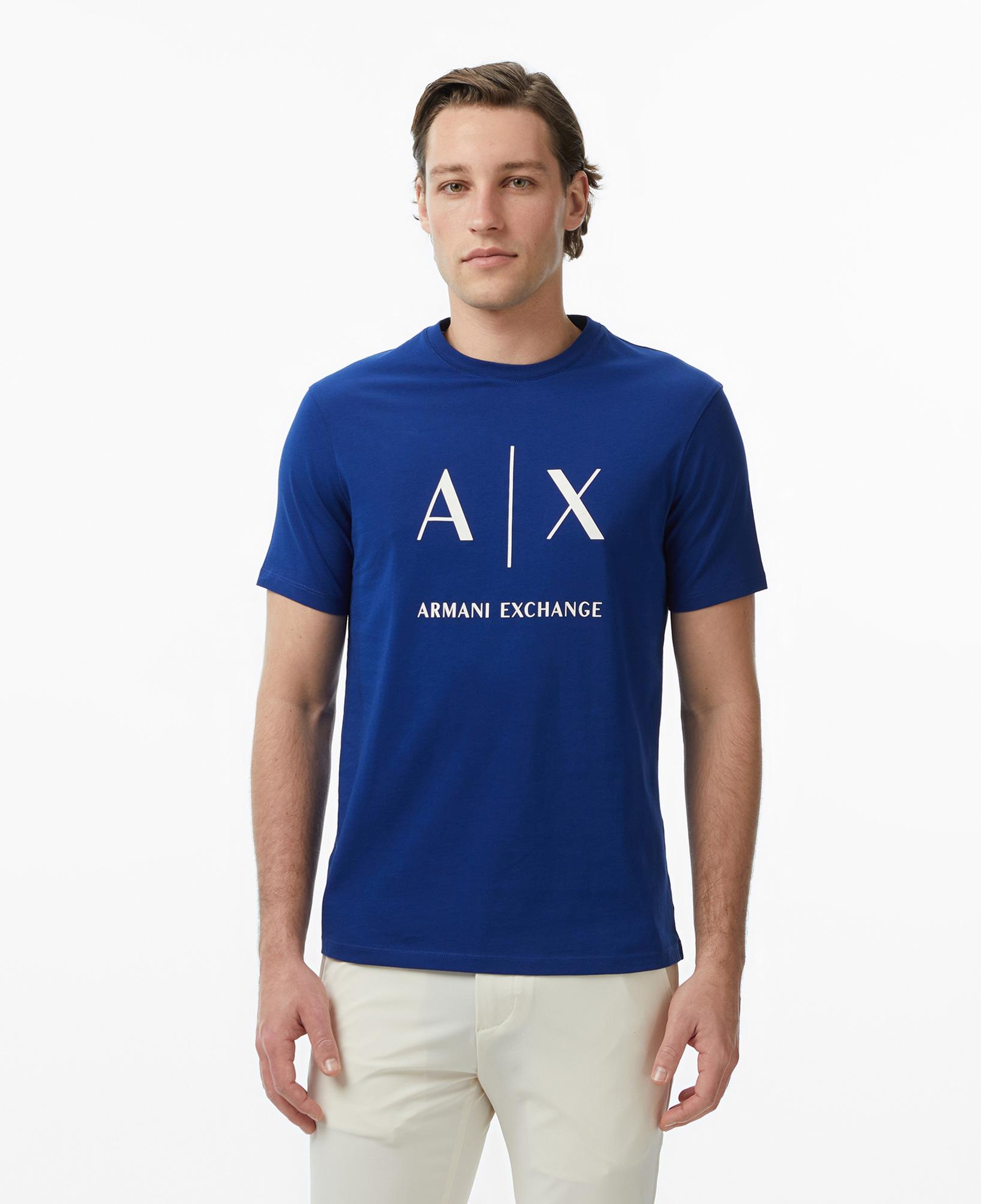 Armani Exchange Erkek Mavi T-Shirt
