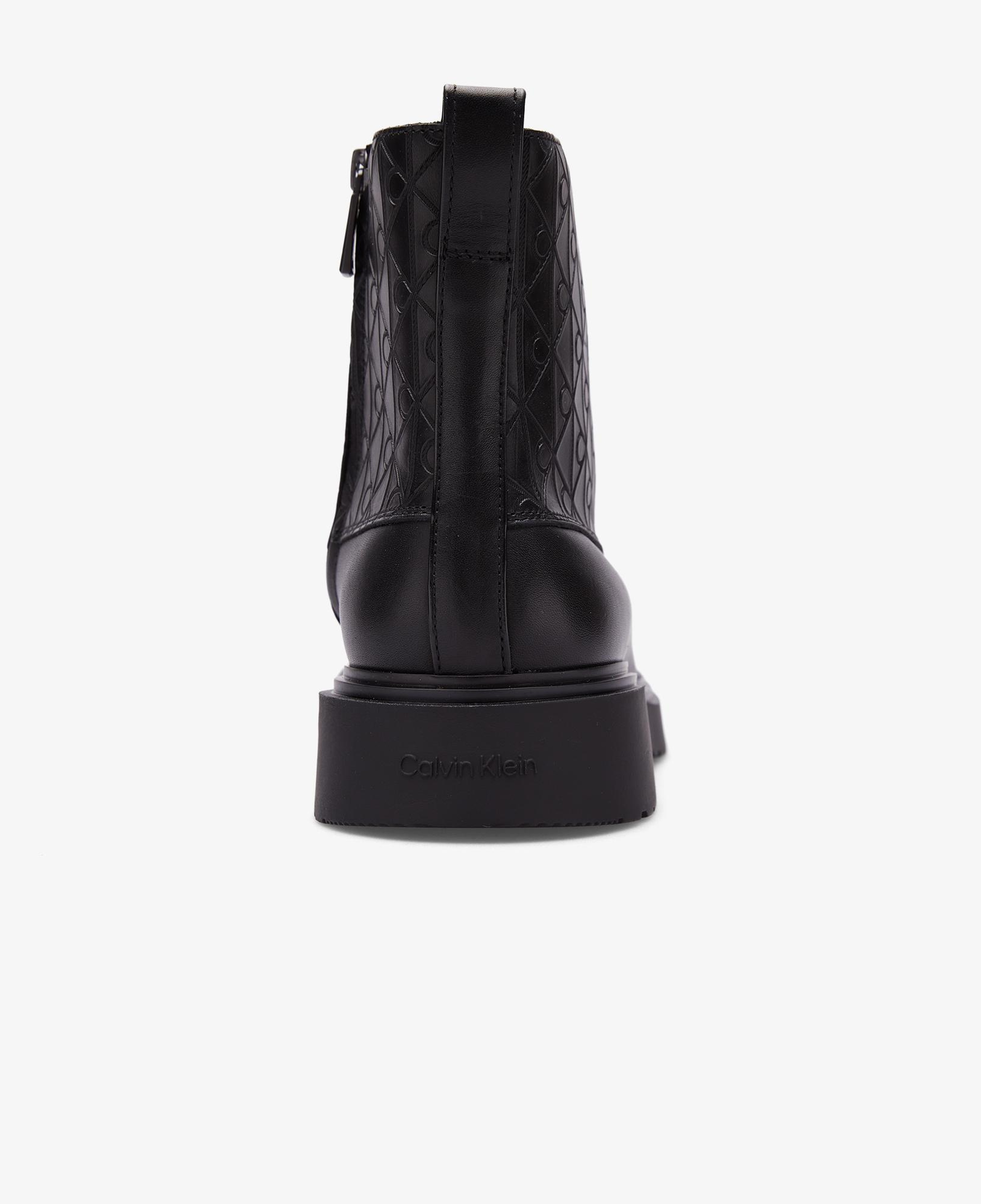 Calvin Klein Combat Essential Lace Up Zip Erkek Siyah Bot