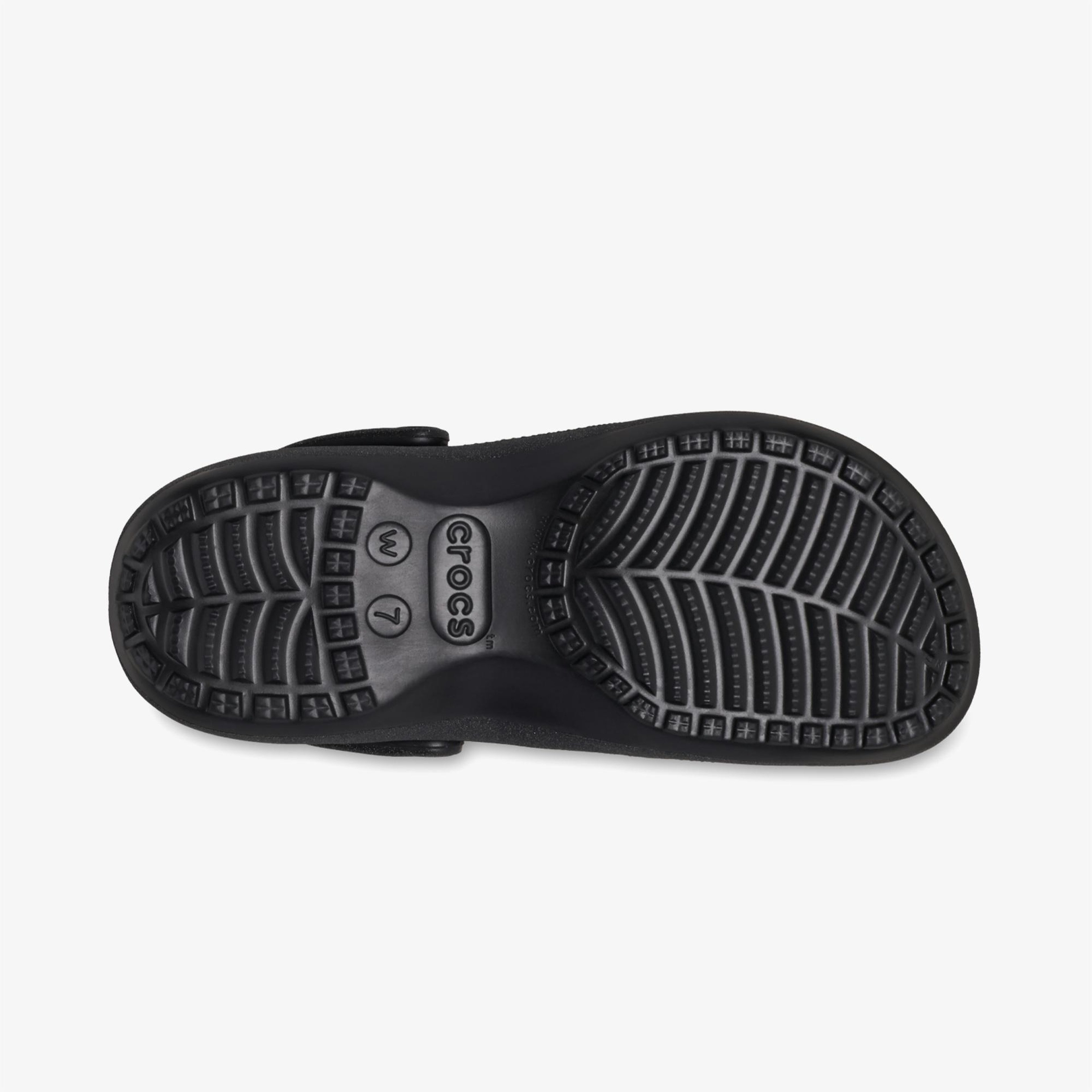 Crocs Classic Platform Glitter Clog Kadın Siyah Terlik