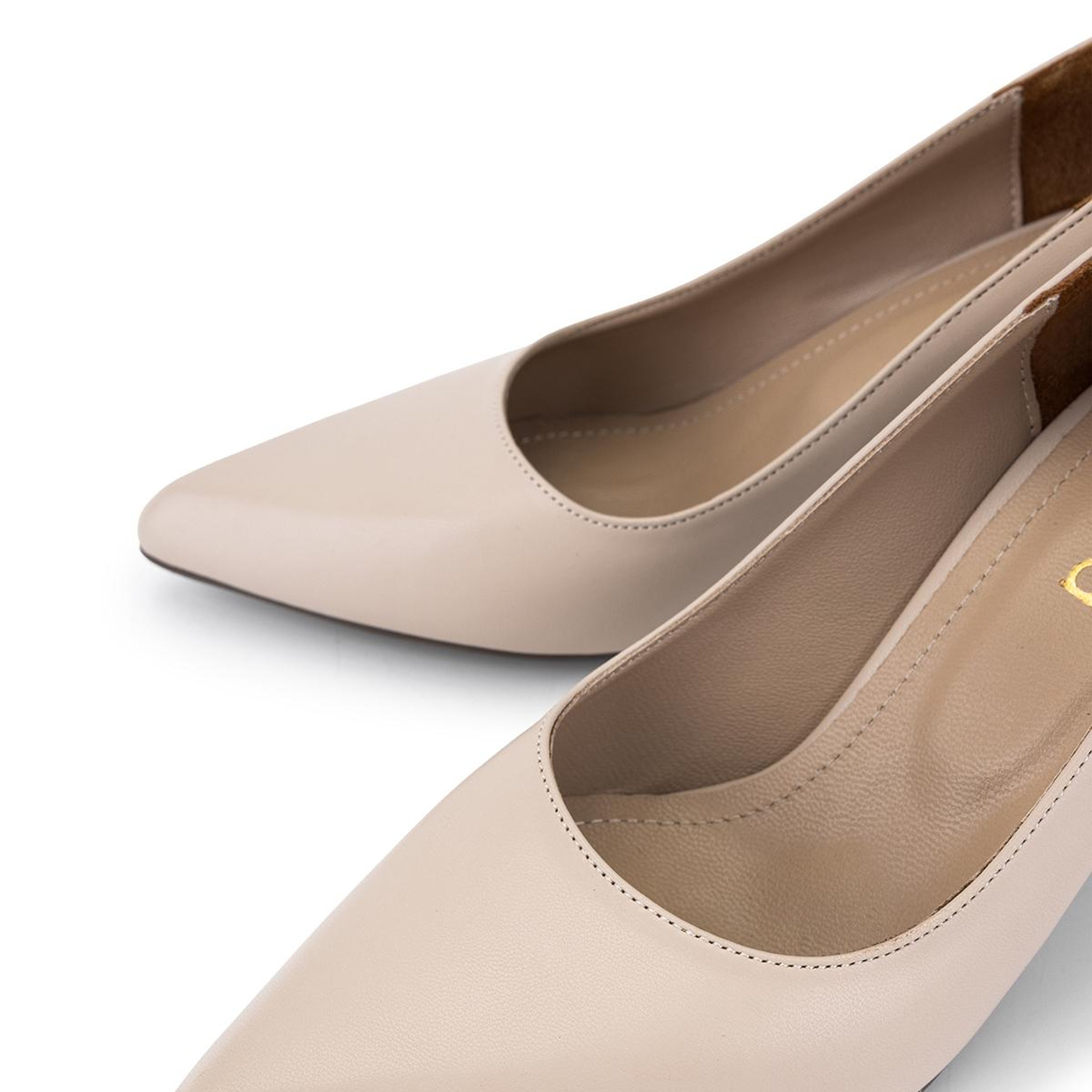 Tamer Tanca Kadın Vegan Bej Stiletto Ayakkabı